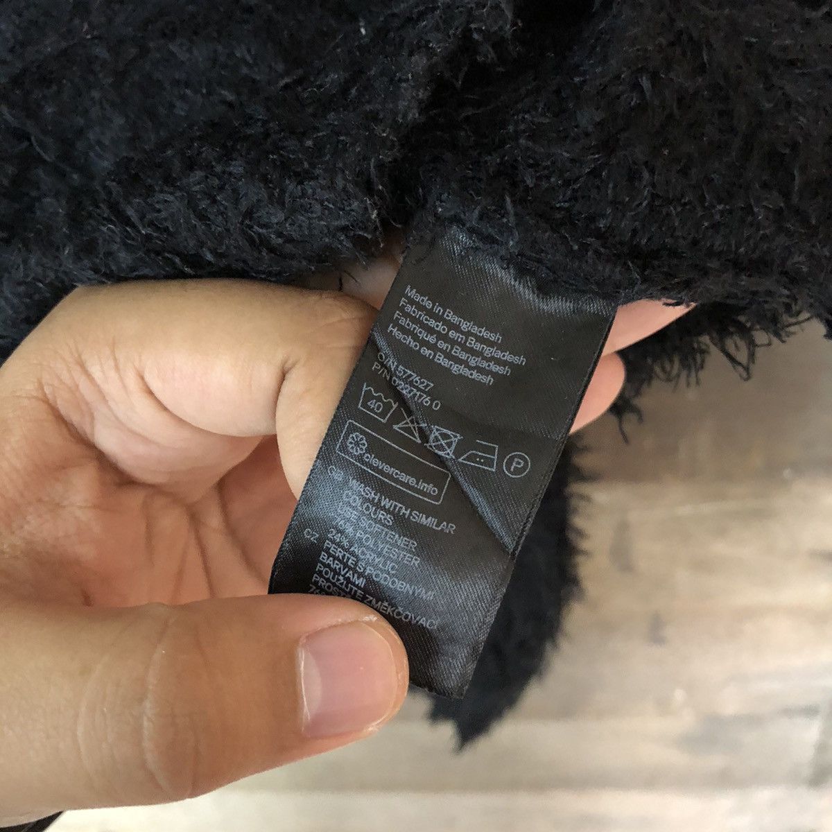 H&M × Homespun Knitwear H&M Black Shag Shaggy Fur Mohair Knitwear #7005 Size XS / US 0-2 / IT 36-38 - 8 Thumbnail
