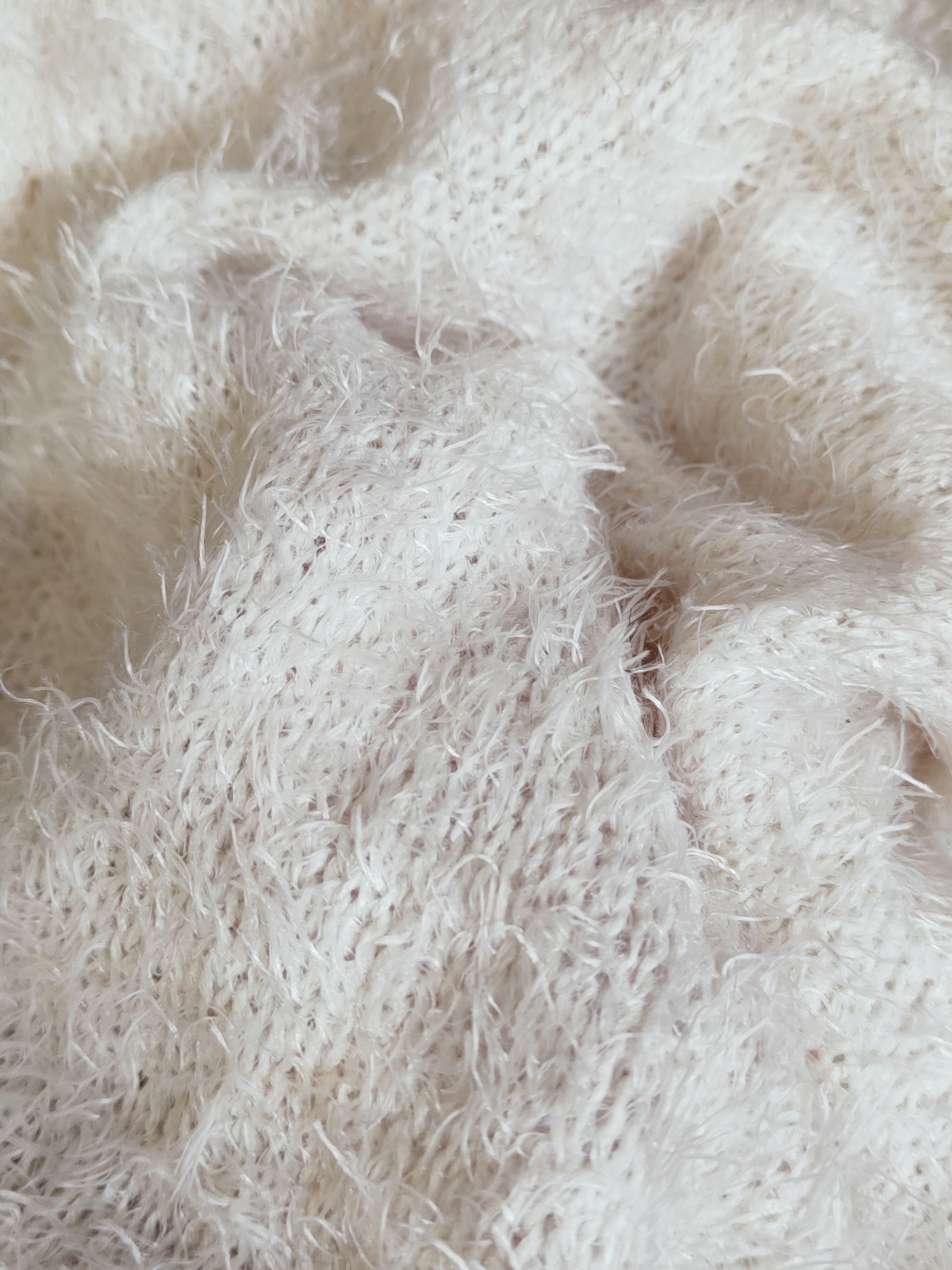 Homespun Knitwear × Japanese Brand Mary Rose White Shag Shaggy Fur Mohair Knitwear #S279 Size M / US 6-8 / IT 42-44 - 8 Thumbnail
