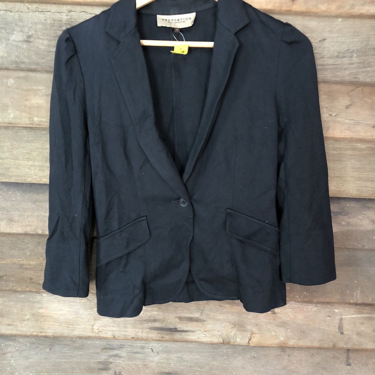Japanese Brand × Vintage Proportion Black blazer jacket #3154 Size S / US 4 / IT 40 - 3 Thumbnail