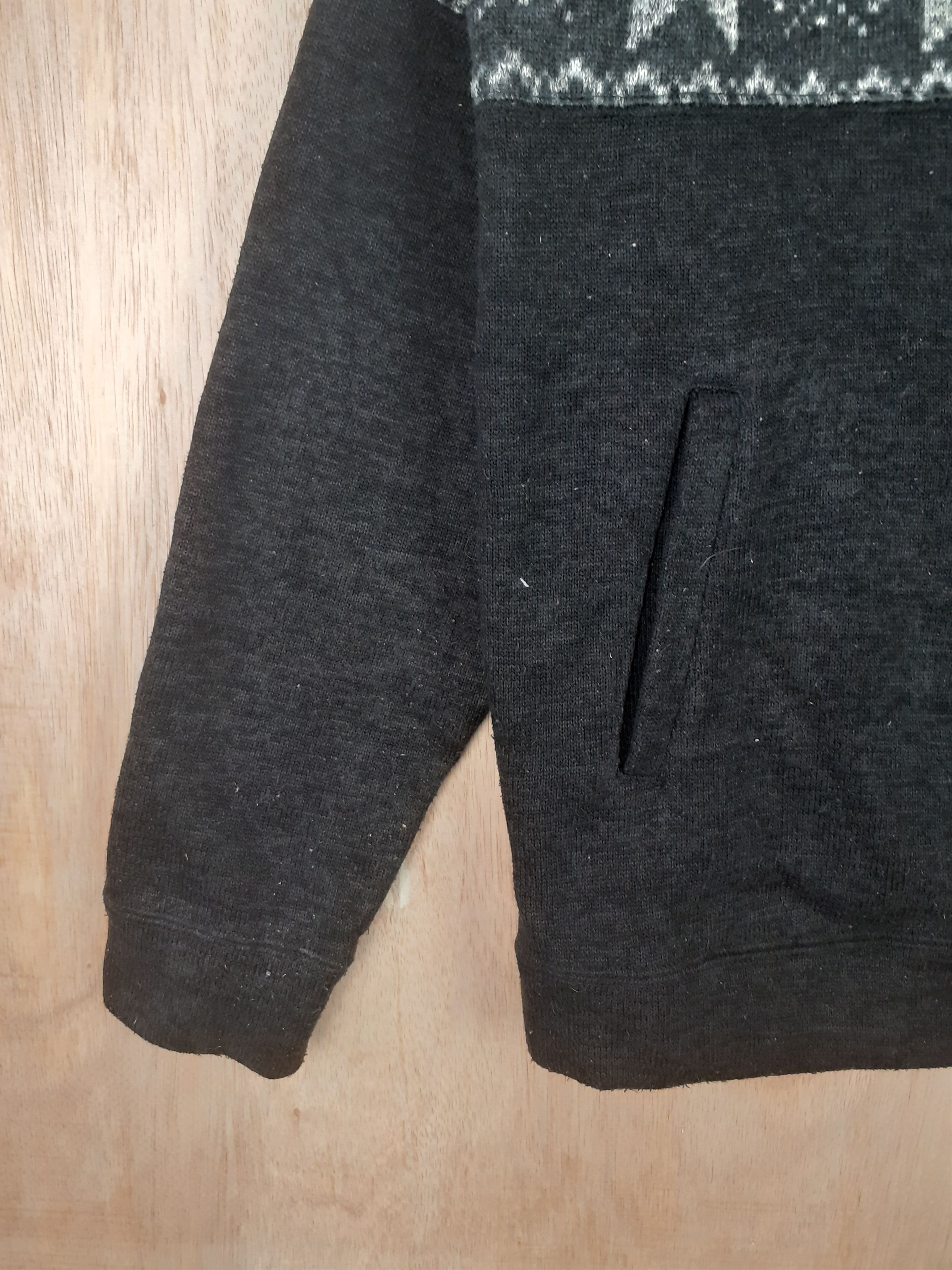 Japanese Brand Virgin Voyage black winter jacket sweater #3079 Size US M / EU 48-50 / 2 - 3 Thumbnail