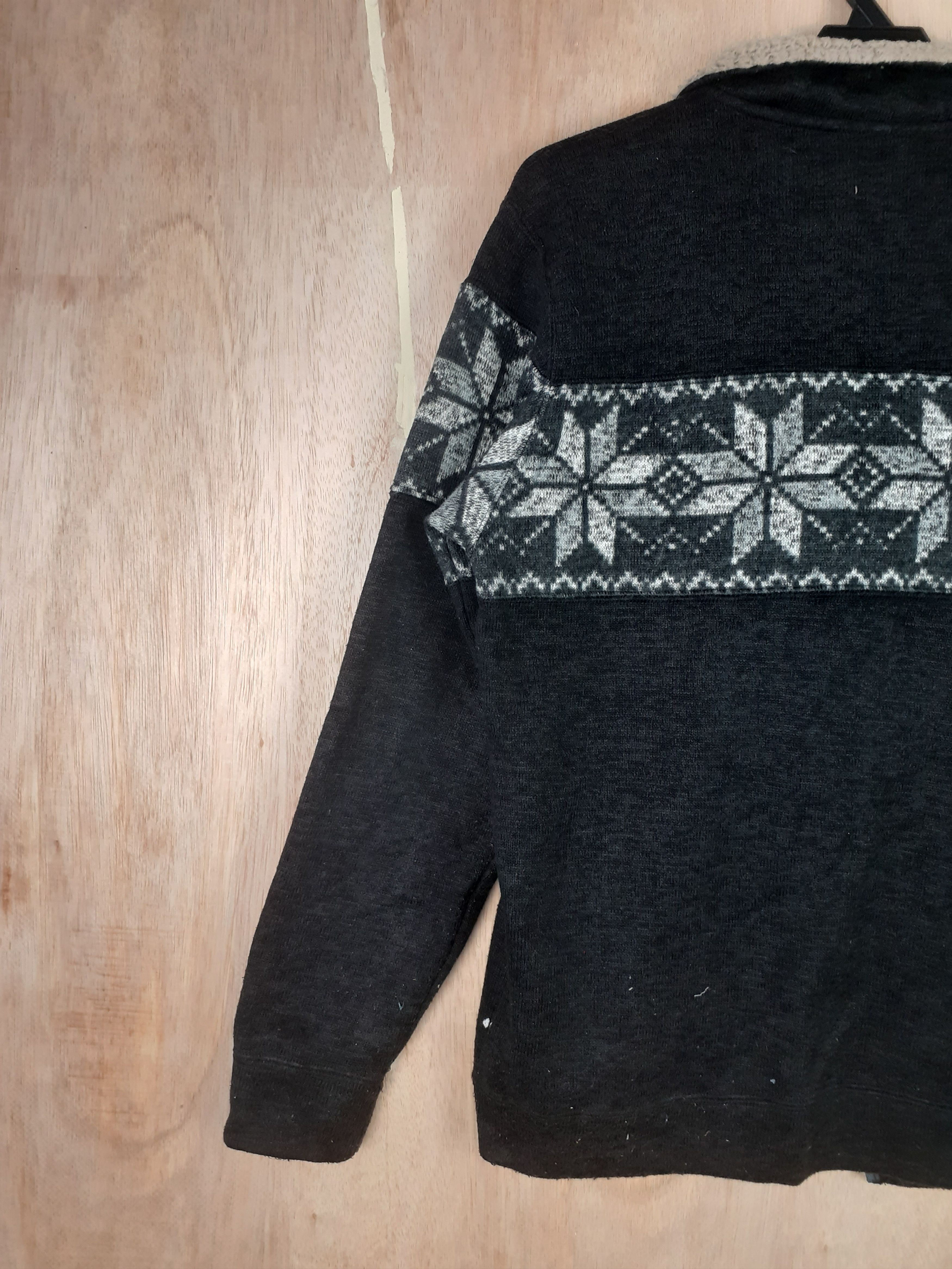 Japanese Brand Virgin Voyage black winter jacket sweater #3079 Size US M / EU 48-50 / 2 - 8 Thumbnail