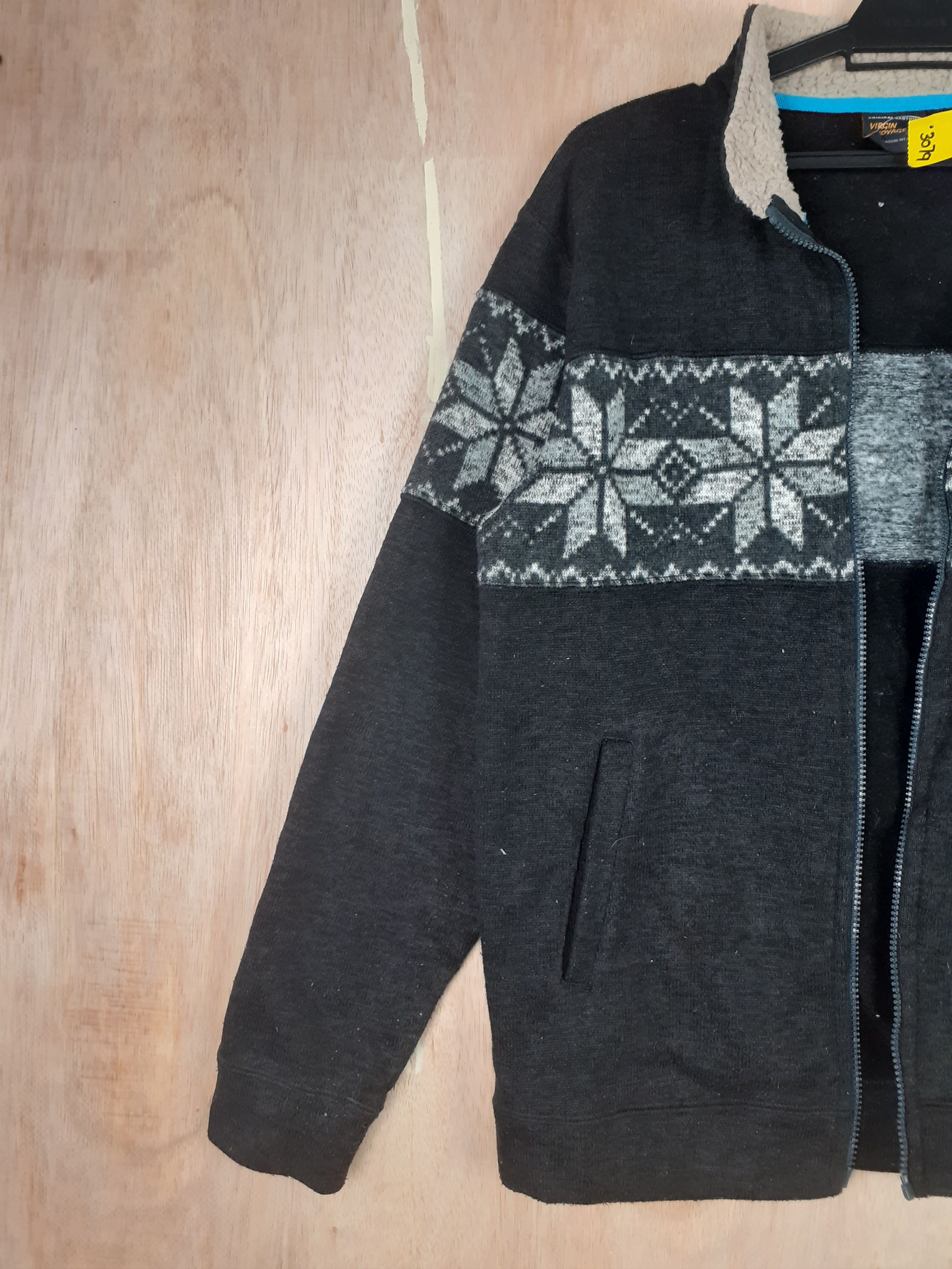 Japanese Brand Virgin Voyage black winter jacket sweater #3079 Size US M / EU 48-50 / 2 - 5 Thumbnail