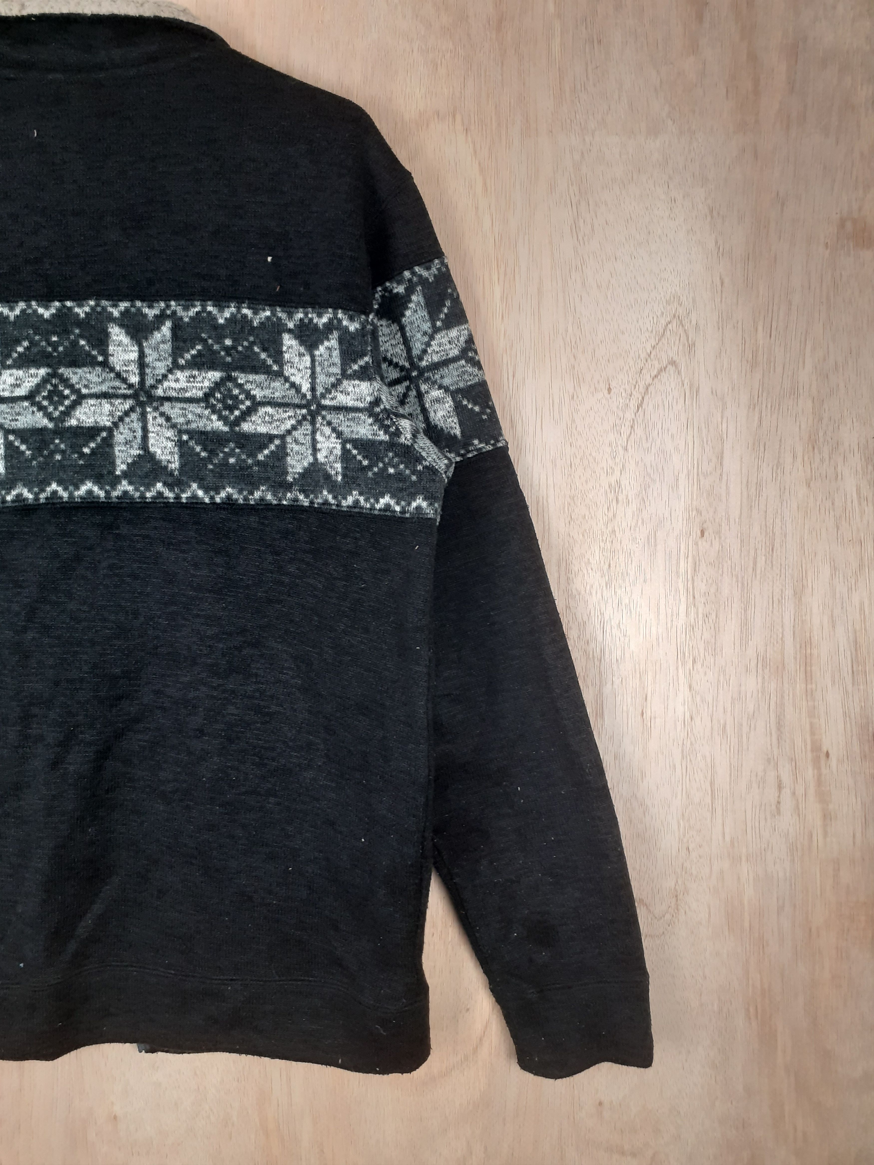 Japanese Brand Virgin Voyage black winter jacket sweater #3079 Size US M / EU 48-50 / 2 - 9 Thumbnail