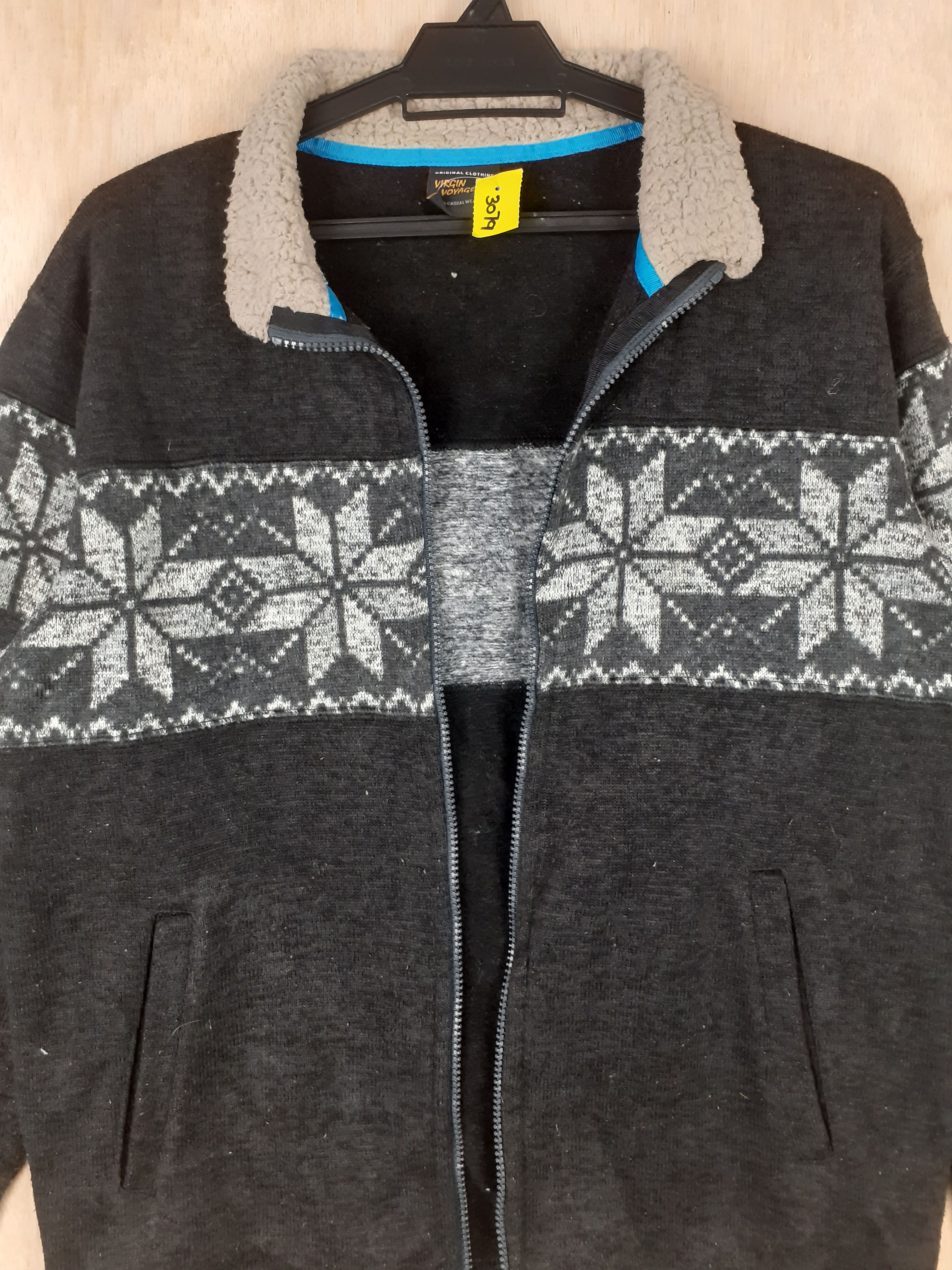 Japanese Brand Virgin Voyage black winter jacket sweater #3079 Size US M / EU 48-50 / 2 - 2 Thumbnail