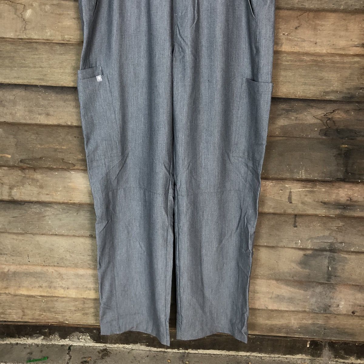 Japanese Brand Figs Grey multipocket Cargo Pants #2844 Size US 32 / EU 48 - 3 Thumbnail