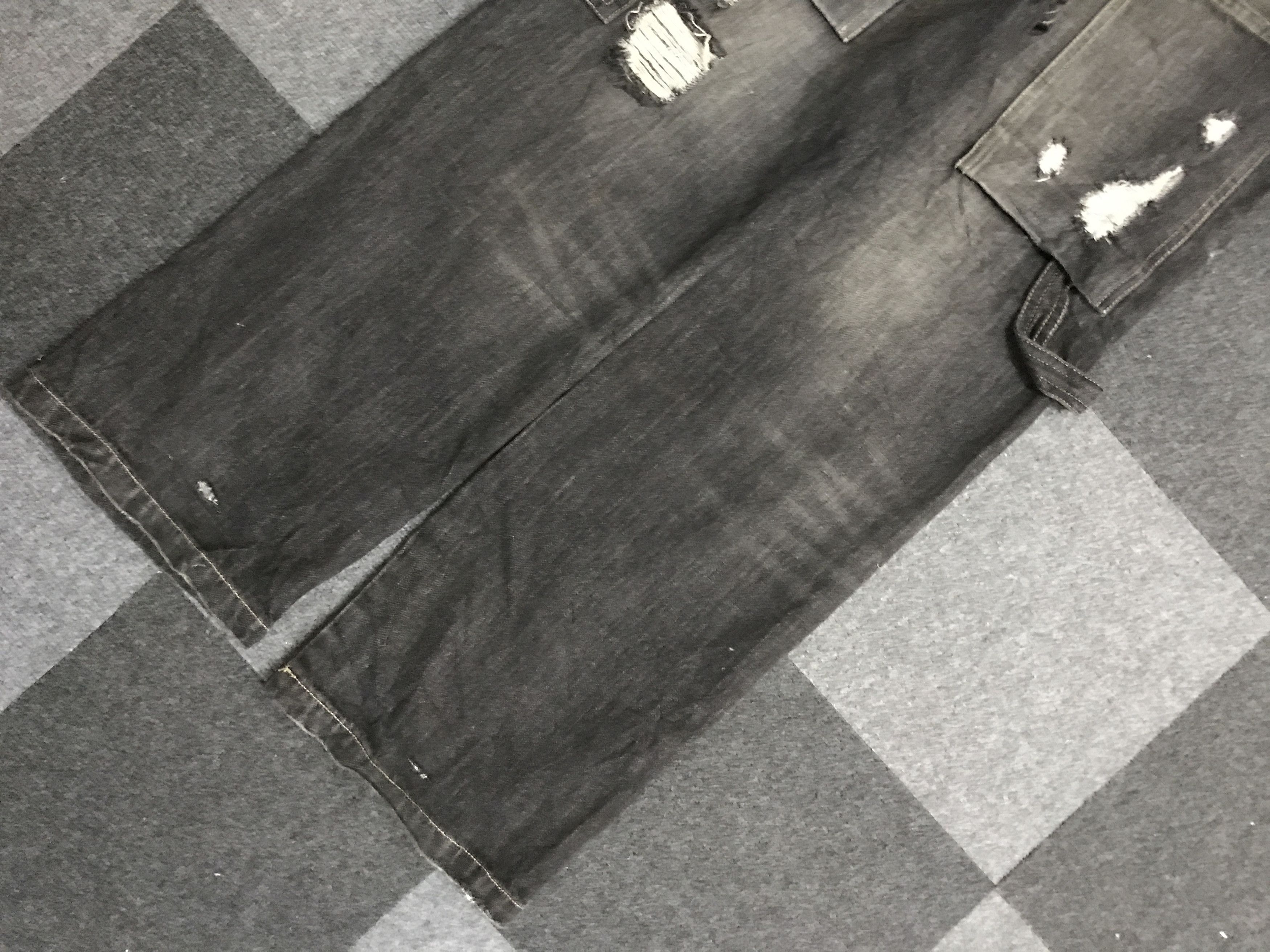 Japanese Brand OVA5 Deorart Japan Punk Street Jeans Distressed Overall Size US 37 - 16 Thumbnail