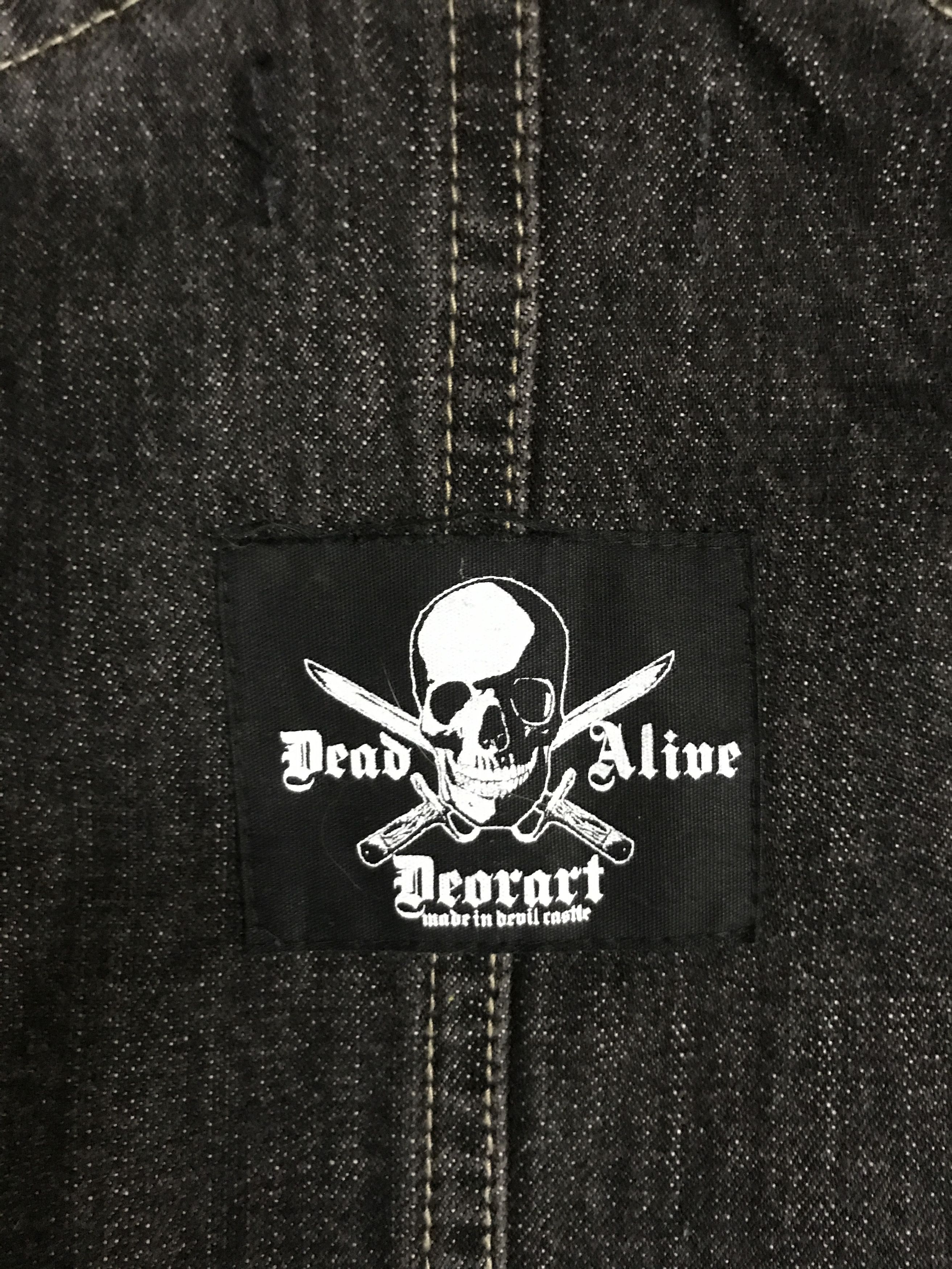 Japanese Brand OVA5 Deorart Japan Punk Street Jeans Distressed Overall Size US 37 - 14 Thumbnail