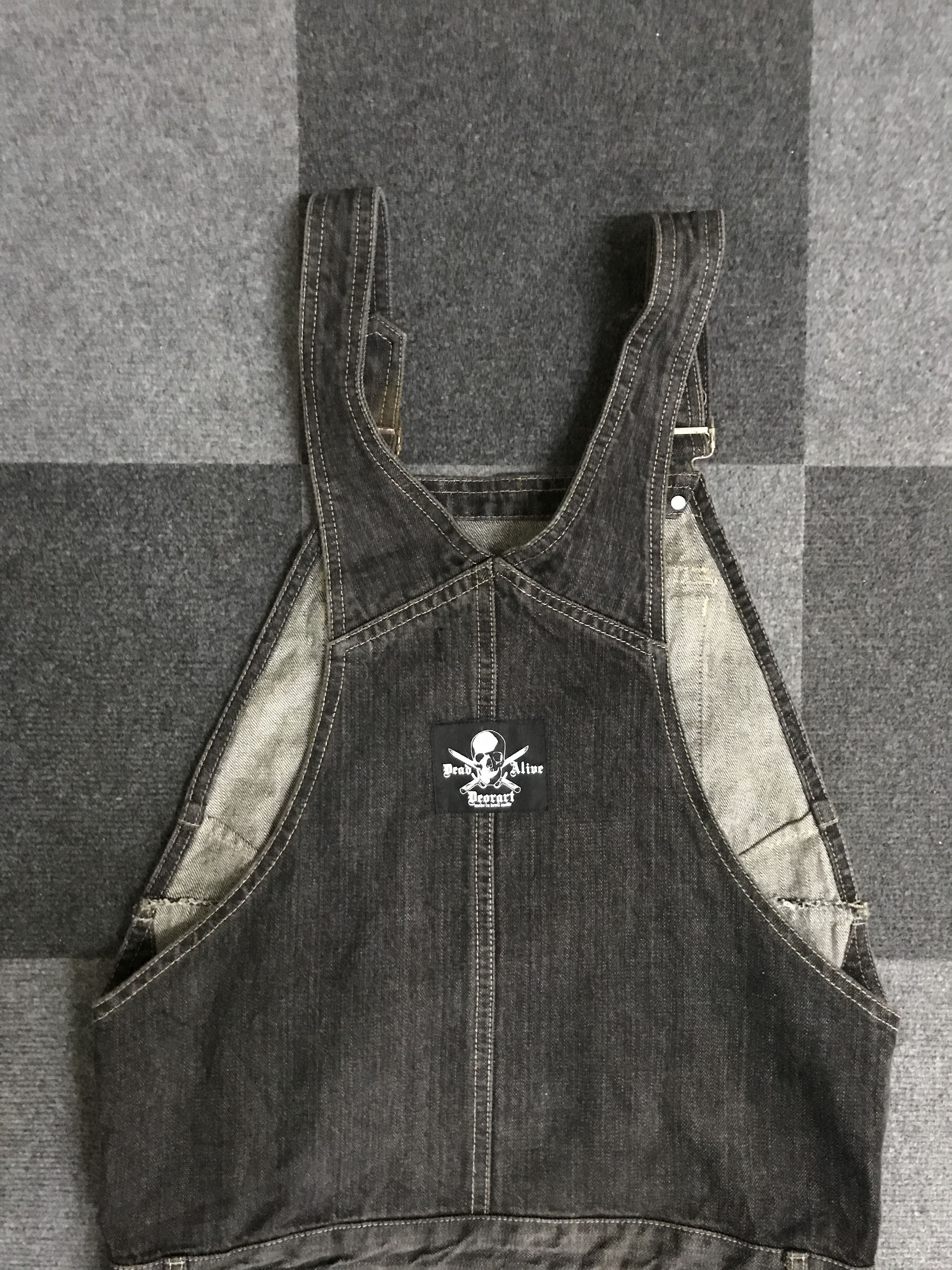 Japanese Brand OVA5 Deorart Japan Punk Street Jeans Distressed Overall Size US 37 - 13 Thumbnail