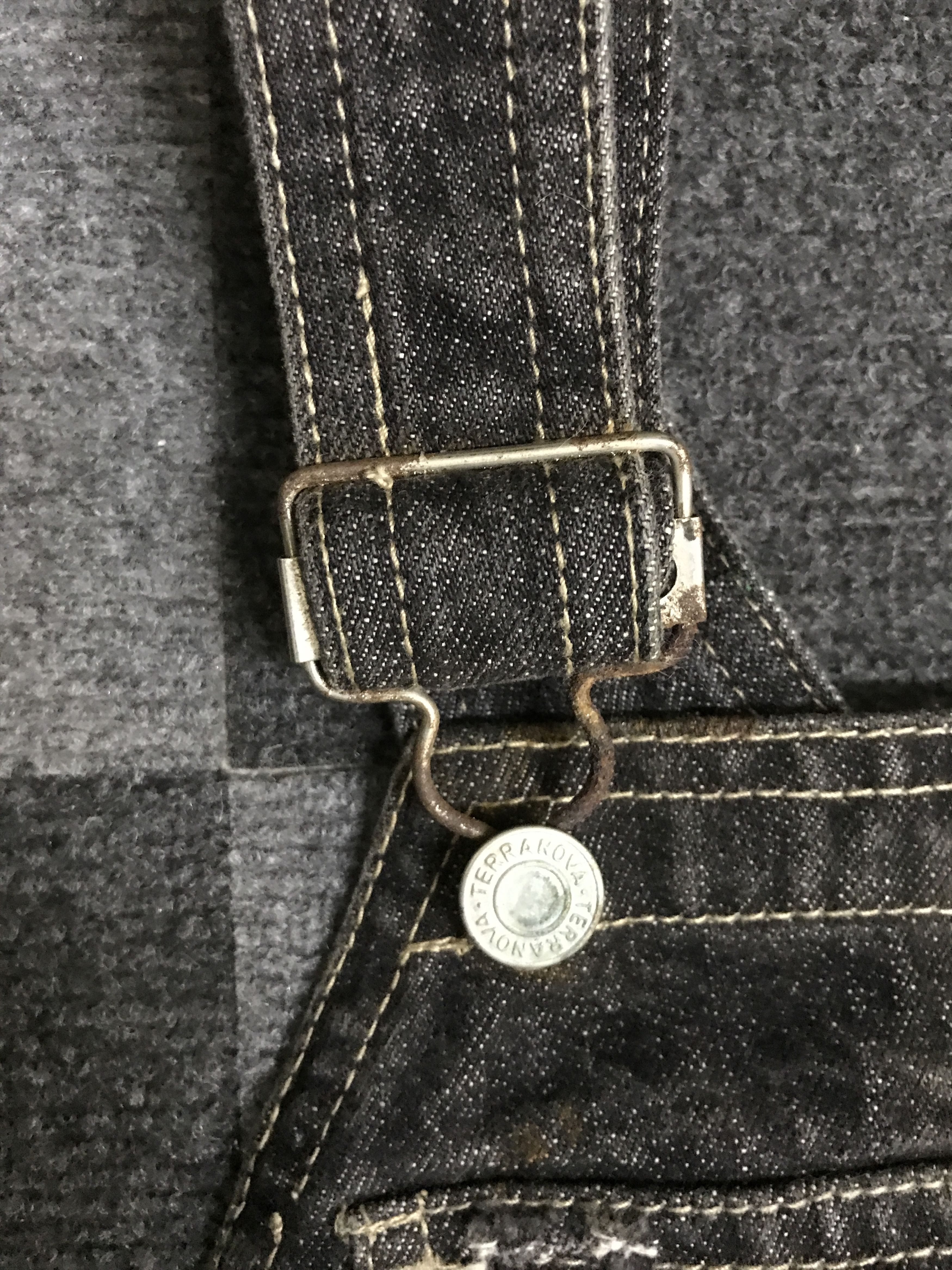 Japanese Brand OVA5 Deorart Japan Punk Street Jeans Distressed Overall Size US 37 - 10 Thumbnail