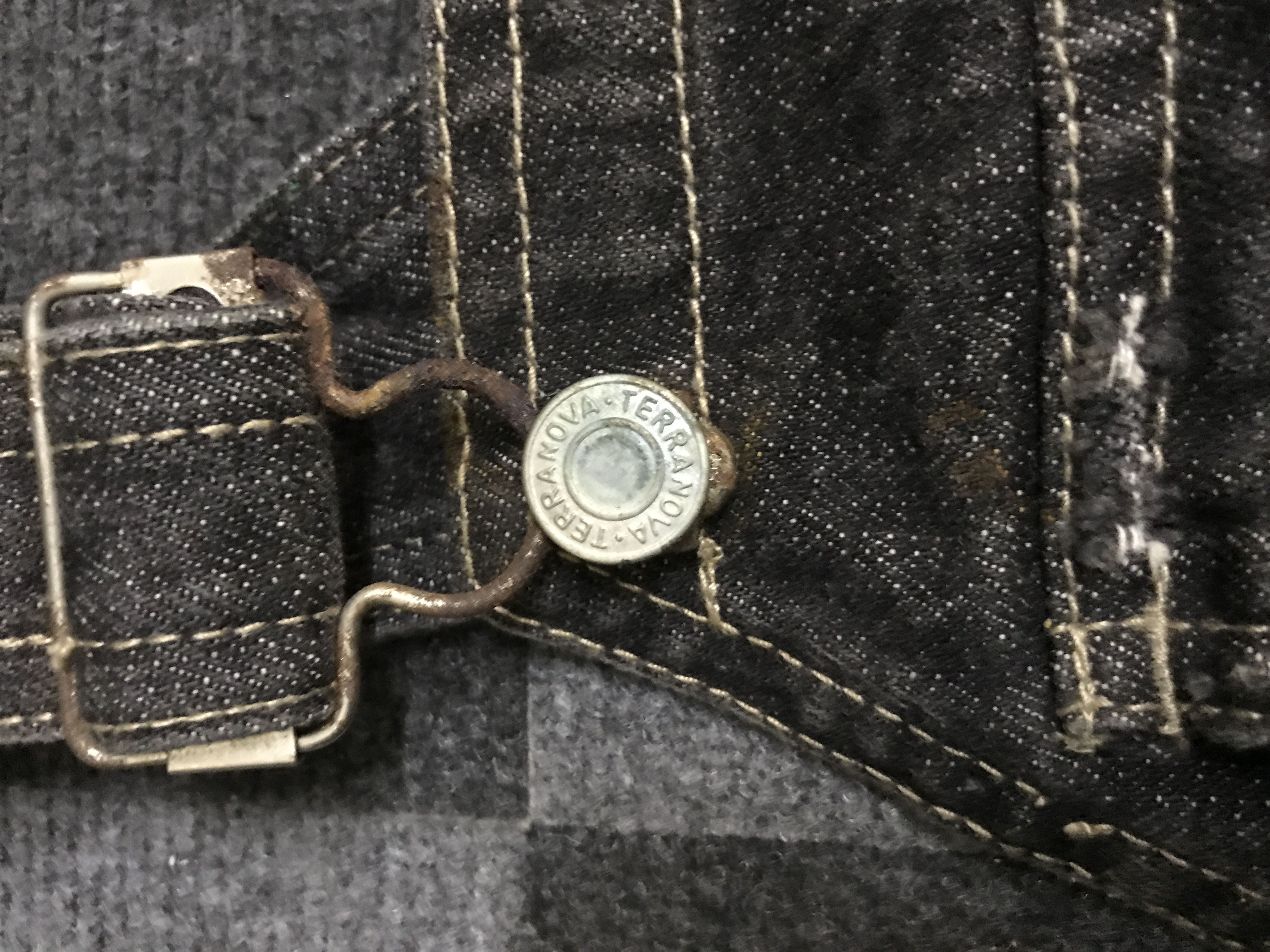 Japanese Brand OVA5 Deorart Japan Punk Street Jeans Distressed Overall Size US 37 - 11 Thumbnail