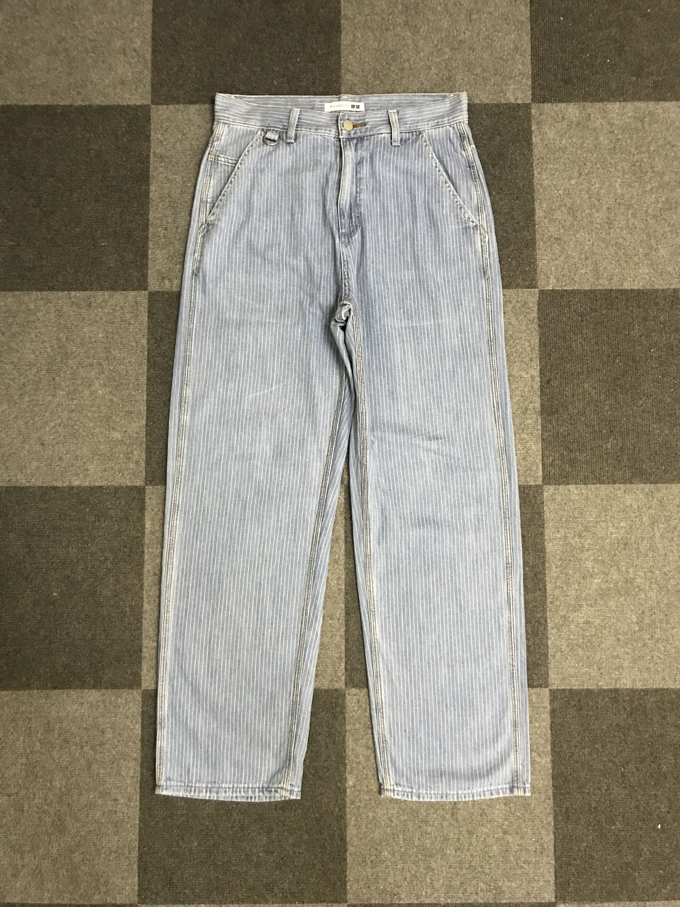 JW Anderson × Uniqlo P62 JWANDERSON X uniqlo Fine Stripe Pant Size US 30 / EU 46 - 1 Thumbnail