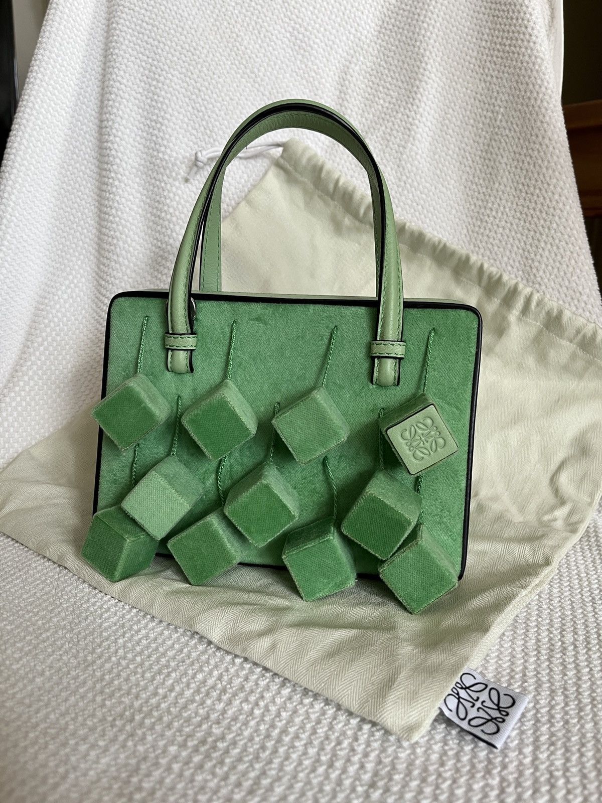 New Loewe limited mini cube postal bag