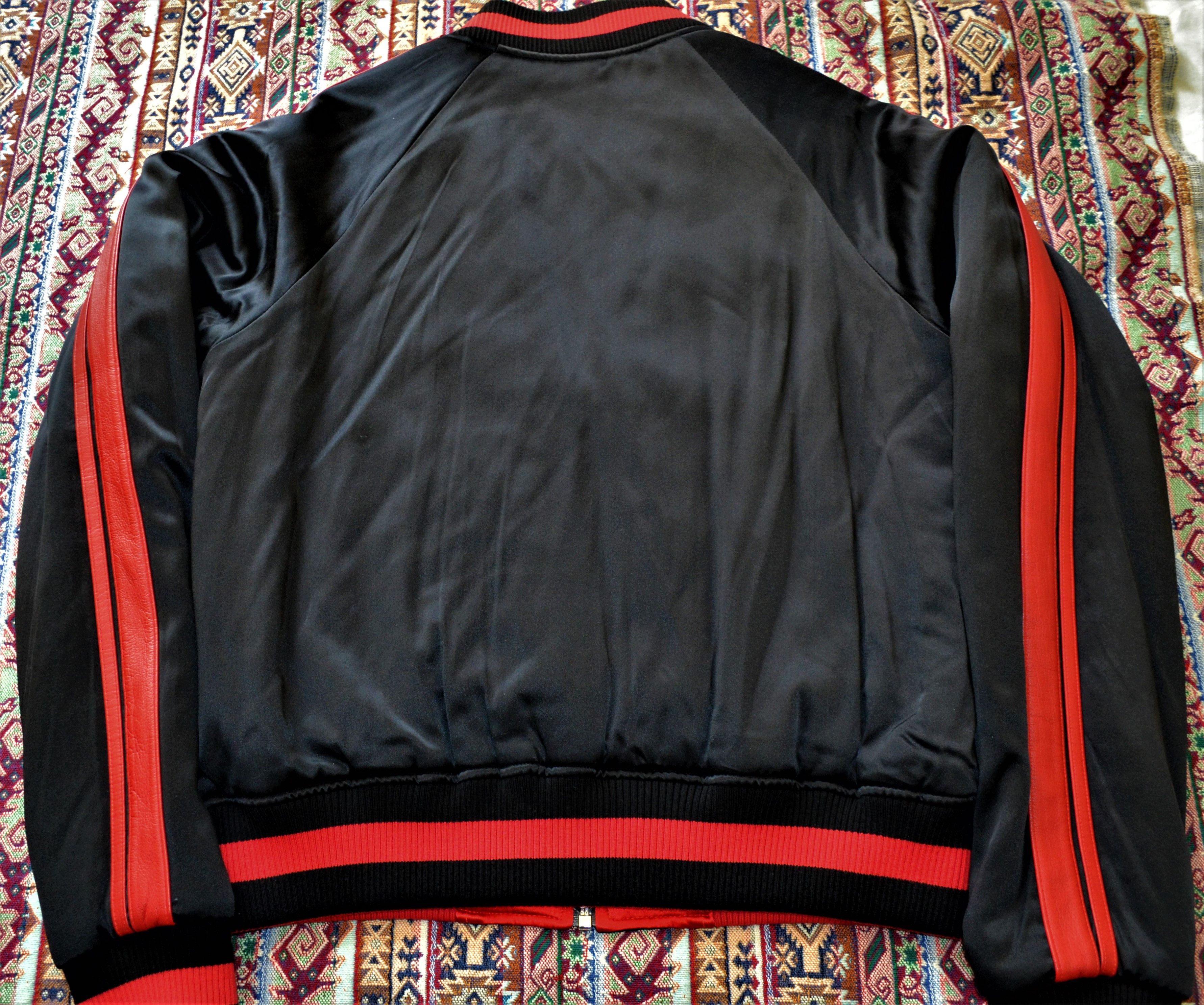 Amiri SILK/LEATHER REVERSIBLE TRACK JACKET XL Size US XL / EU 56 / 4 - 6 Thumbnail