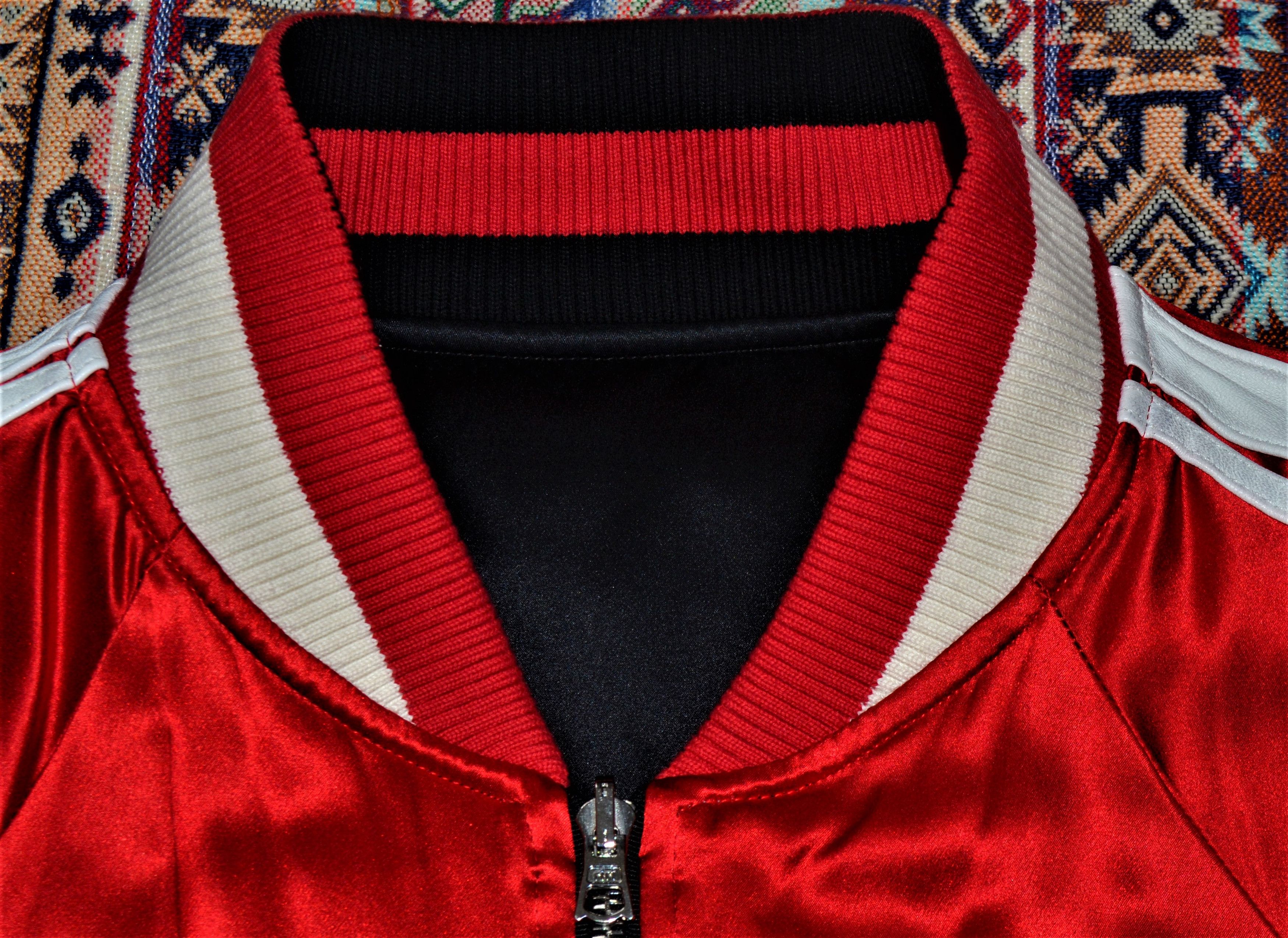 Amiri SILK/LEATHER REVERSIBLE TRACK JACKET XL Size US XL / EU 56 / 4 - 8 Thumbnail