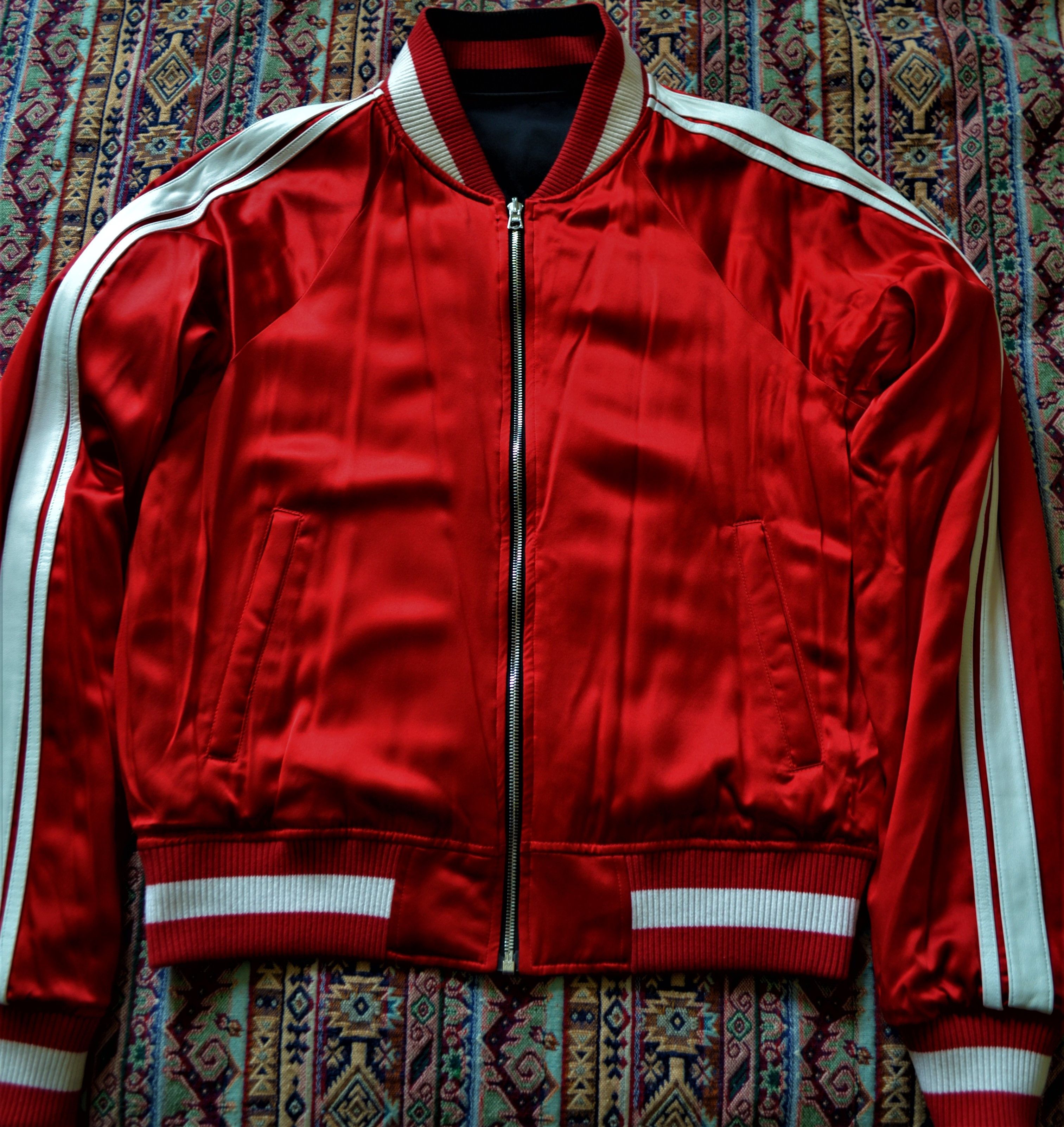 Amiri SILK/LEATHER REVERSIBLE TRACK JACKET XL Size US XL / EU 56 / 4 - 7 Thumbnail