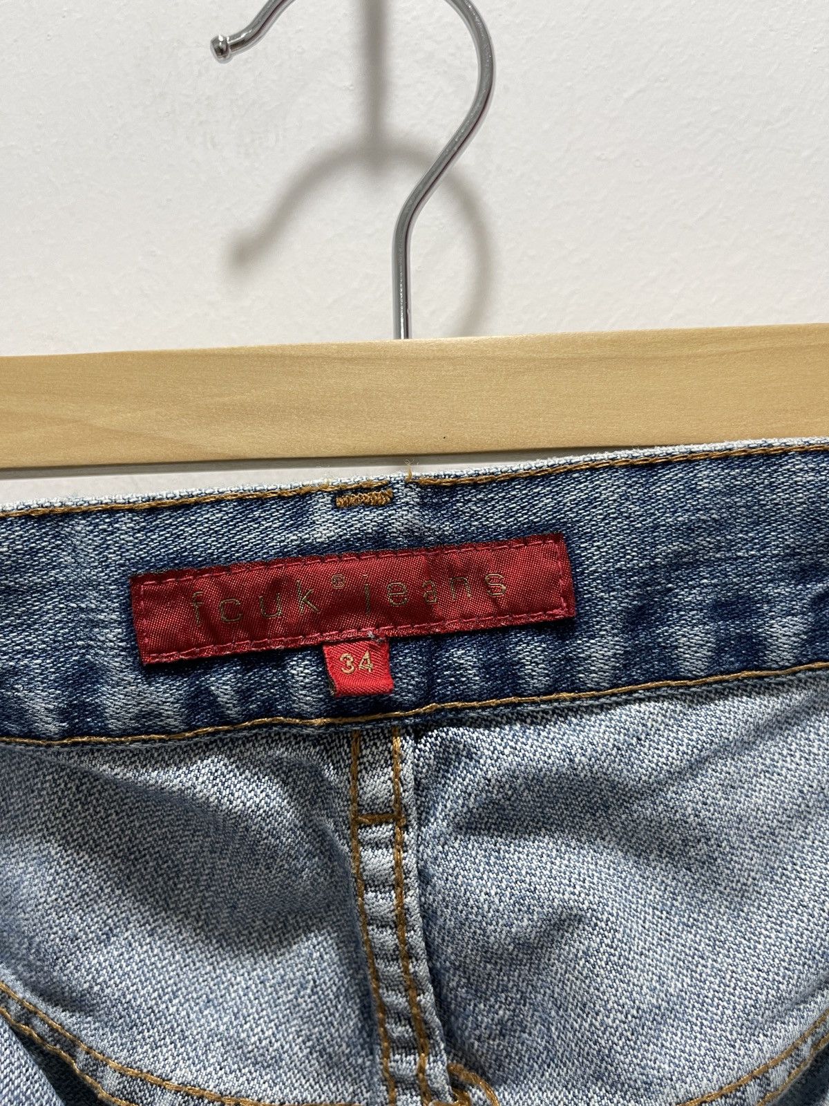 Vintage VINTAGE FCUK FLARE STYLE DENIM JEANS Size US 34 / EU 50 - 13 Thumbnail