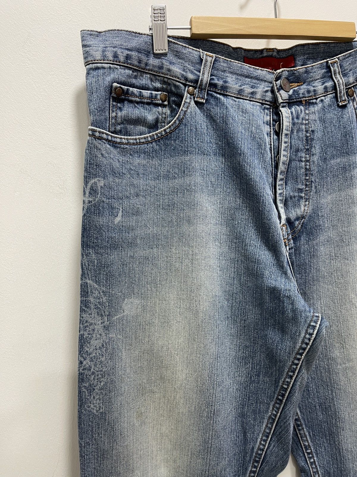 Vintage VINTAGE FCUK FLARE STYLE DENIM JEANS Size US 34 / EU 50 - 3 Thumbnail