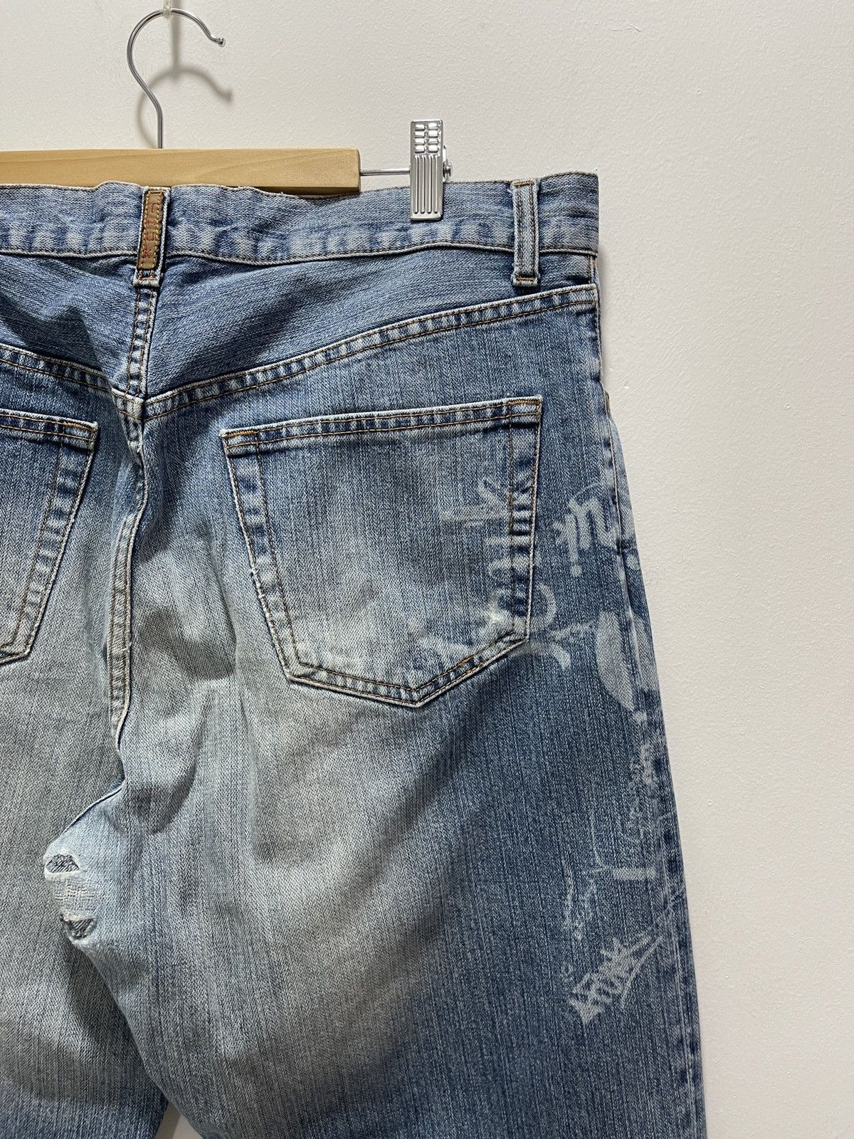 Vintage VINTAGE FCUK FLARE STYLE DENIM JEANS Size US 34 / EU 50 - 8 Thumbnail