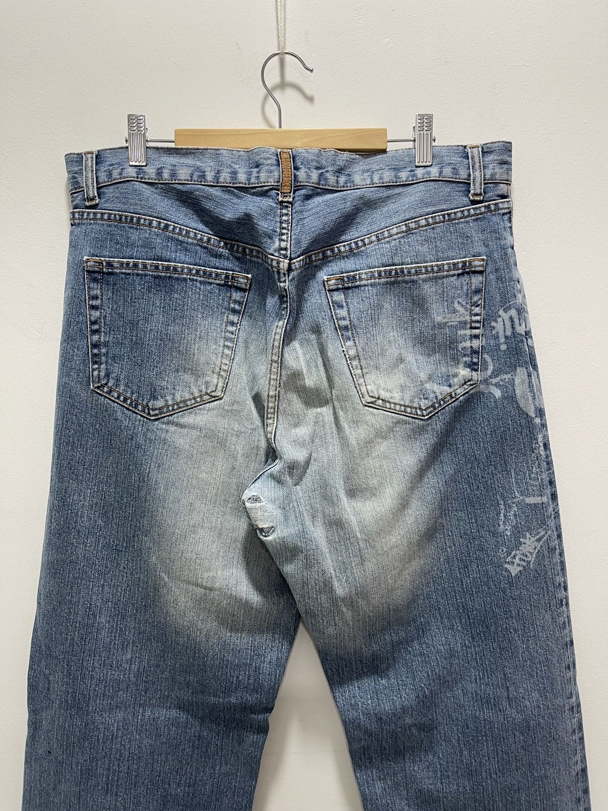 Vintage VINTAGE FCUK FLARE STYLE DENIM JEANS Size US 34 / EU 50 - 10 Thumbnail