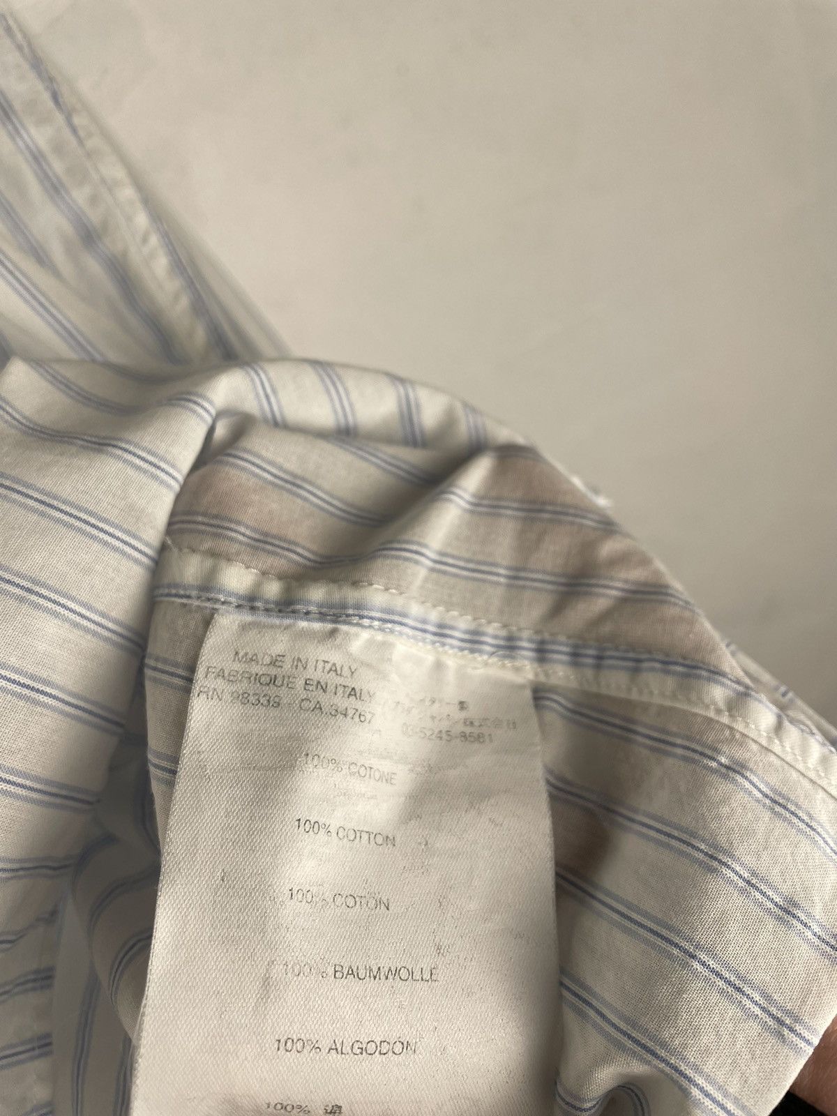 Prada Prada Milano Multi Striped Long Sleeve Shirt Size 43/17 Size US XL / EU 56 / 4 - 5 Thumbnail