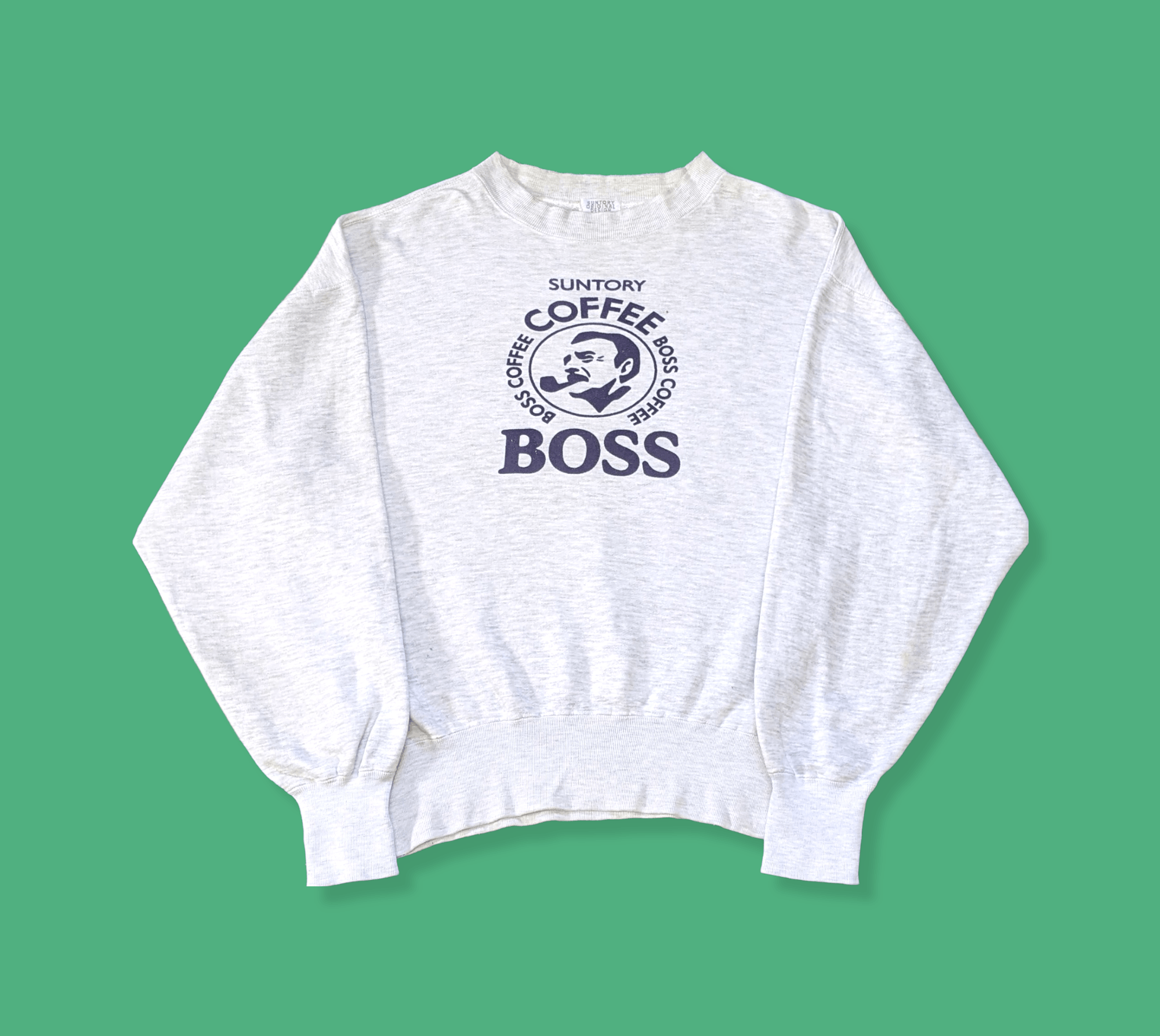 Japanese Brand × Vintage Vintage 90s Japanese Suntory Boss Coffee Logo Sweatshirt Size US L / EU 52-54 / 3 - 1 Thumbnail