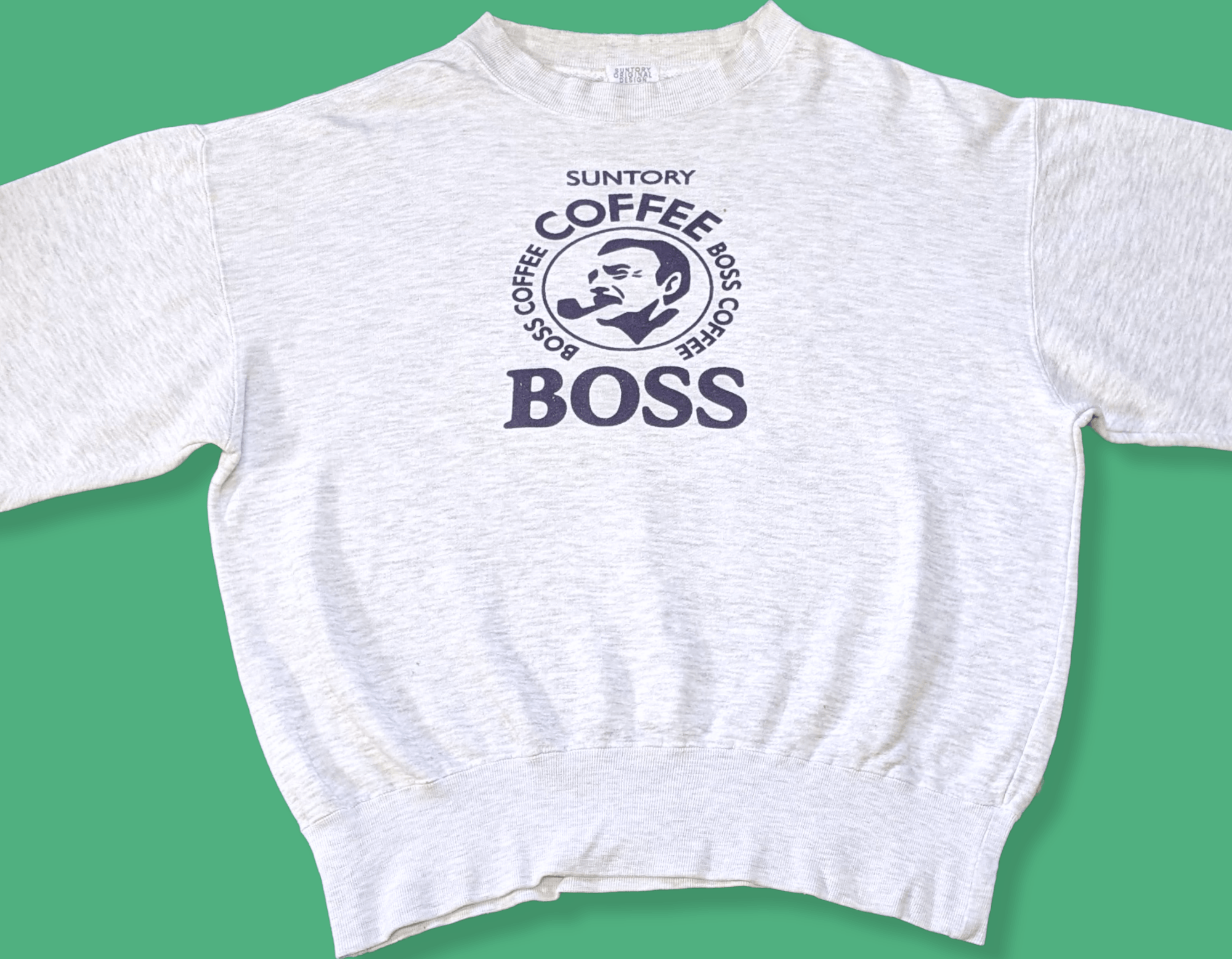 Japanese Brand × Vintage Vintage 90s Japanese Suntory Boss Coffee Logo Sweatshirt Size US L / EU 52-54 / 3 - 3 Thumbnail