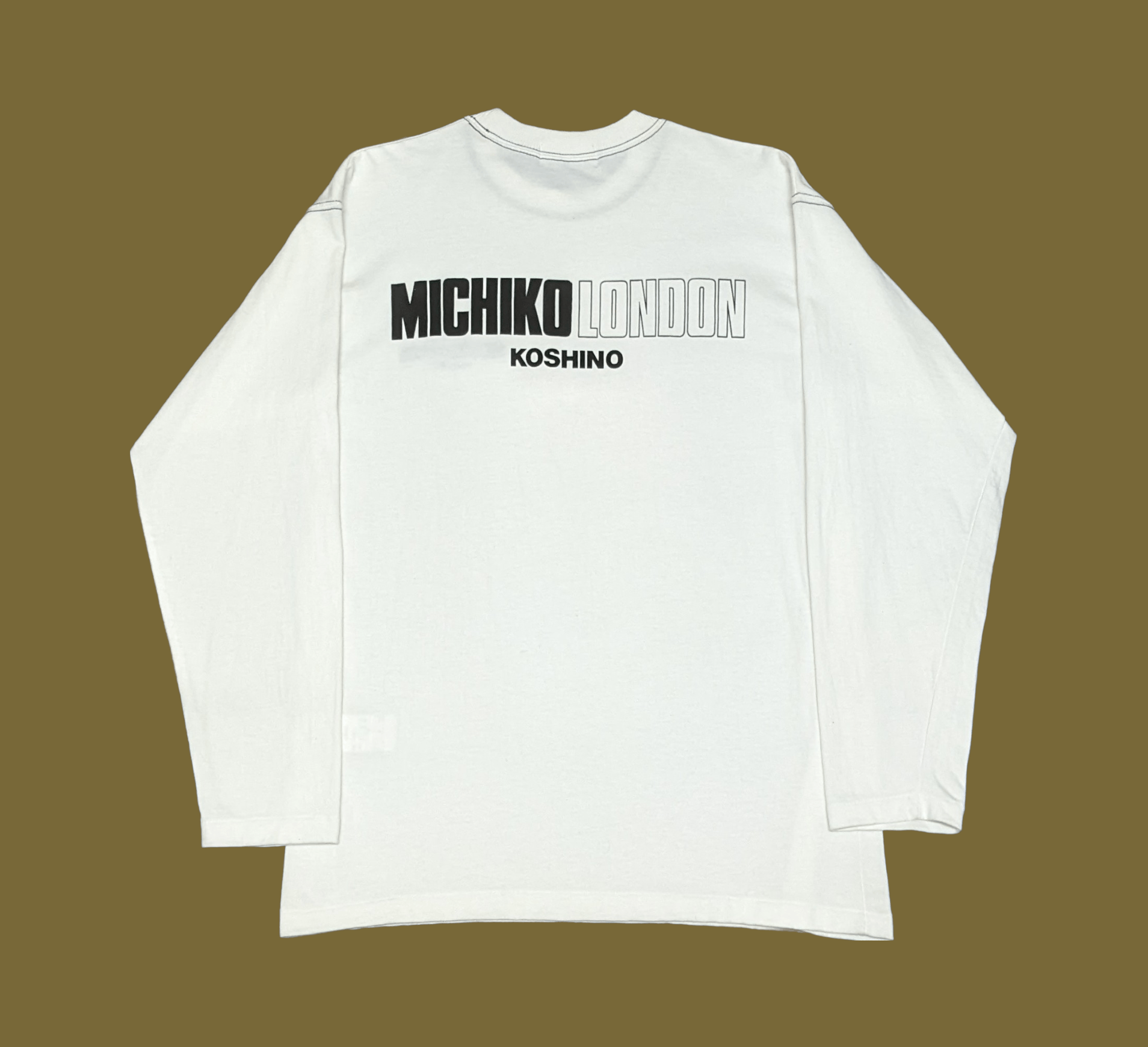 Vtg 90s Michiko London Koshino Japan Long Sleeve T shirt