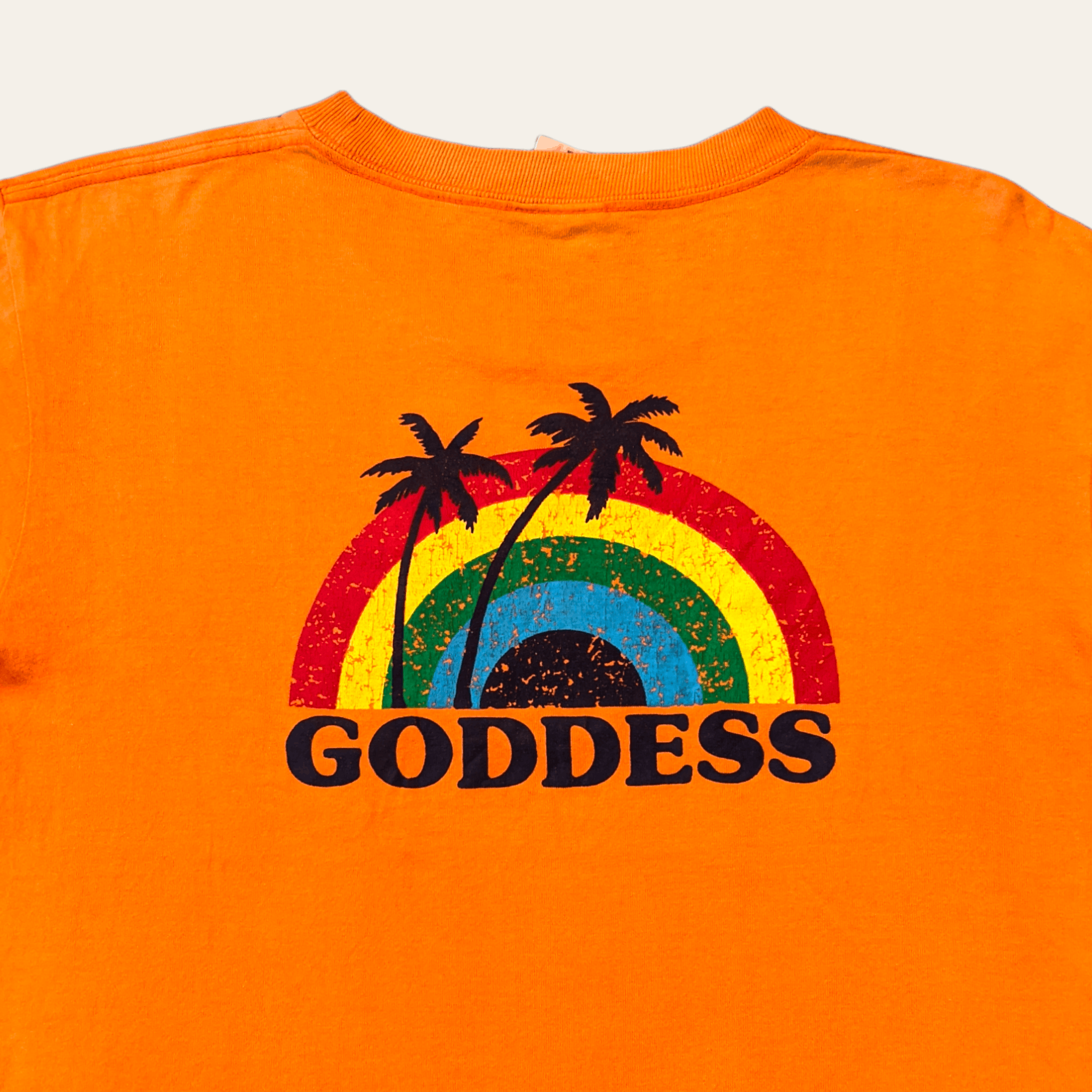 Vintage 90s Goddess Surfboard Hawaii Rainbows T shirt