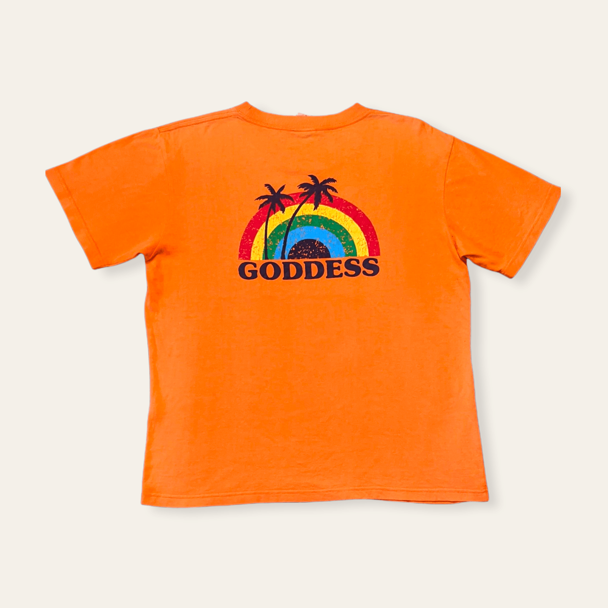 Vintage 90s Goddess Surfboard Hawaii Rainbows T shirt