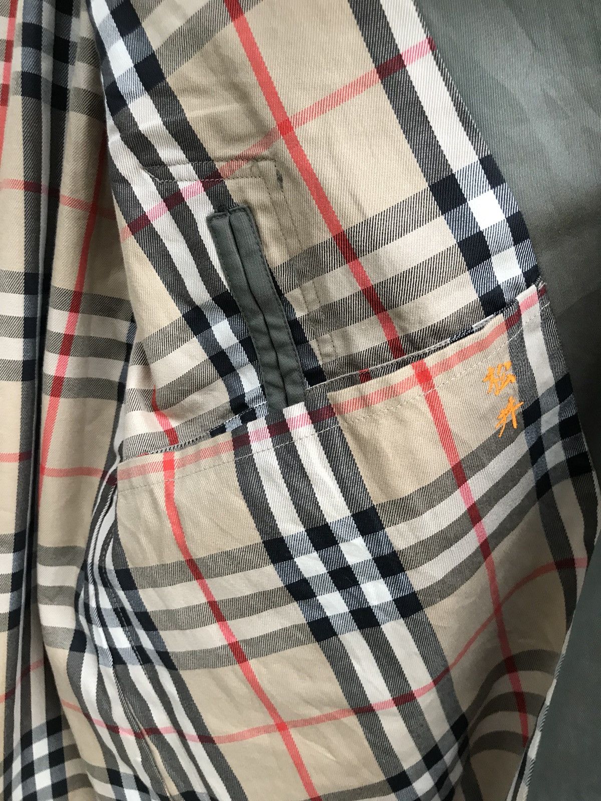Burberry Vintage Burberry's Green Trench Coat Nova Check