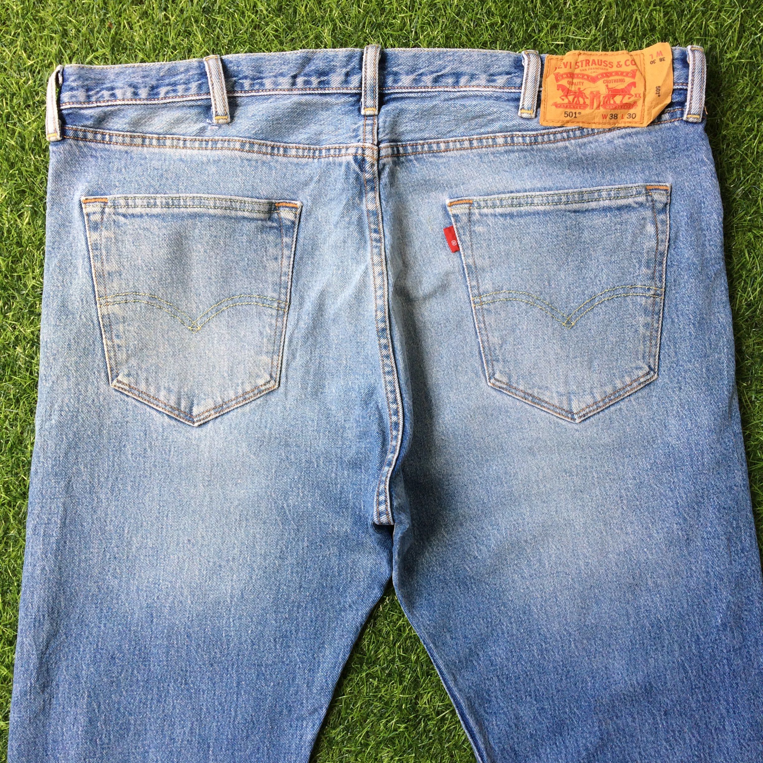 Levi's × Vintage Vintage Distressed Levis 501 Jeans #B-514 Size US 38 / EU 54 - 4 Thumbnail