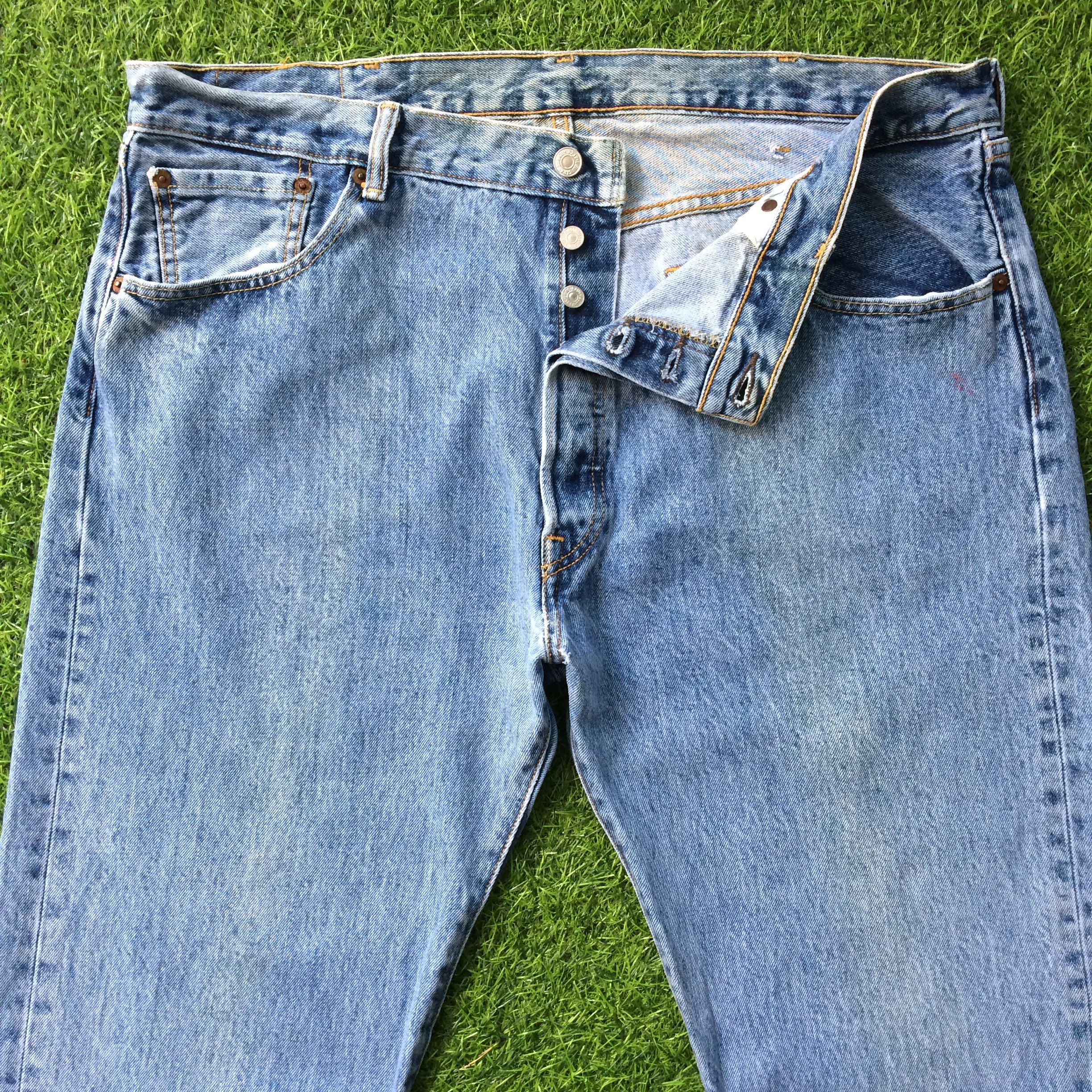 Levi's × Vintage Vintage LEVI'S 501 Straight Leg Button Fly Jeans #B-905 Size US 40 / EU 56 - 3 Thumbnail