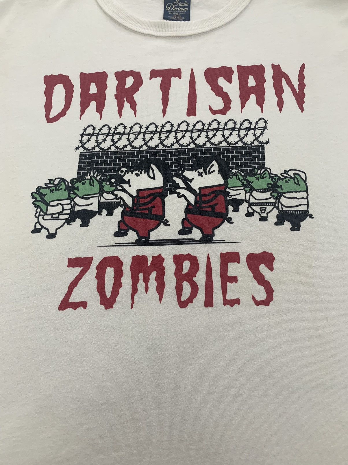Studio D'Artisan Dartisan Zombies Pig Vintage Shirt Size US M / EU 48-50 / 2 - 2 Thumbnail