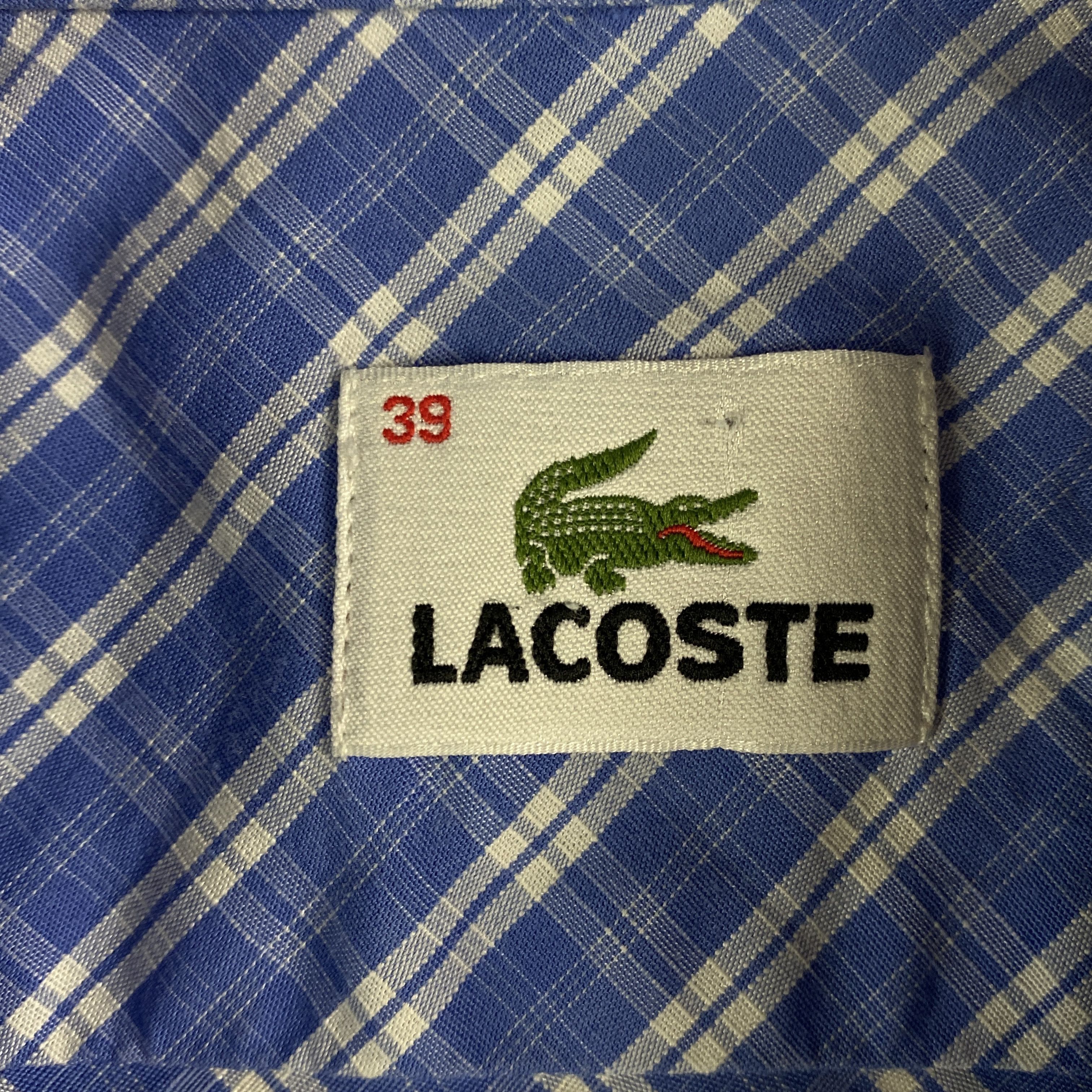 Lacoste × Vintage Mens Shirt Lacoste Vintage Size 39 Size US M / EU 48-50 / 2 - 4 Thumbnail