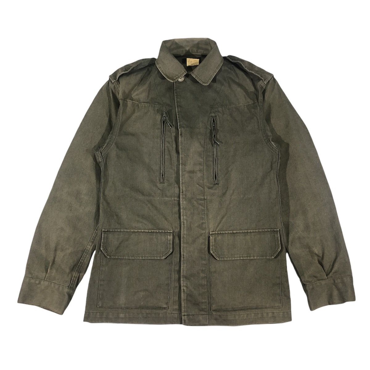A.P.C. Vintage A.P.C Army Military Denim Jacket Size US M / EU 48-50 / 2 - 1 Thumbnail
