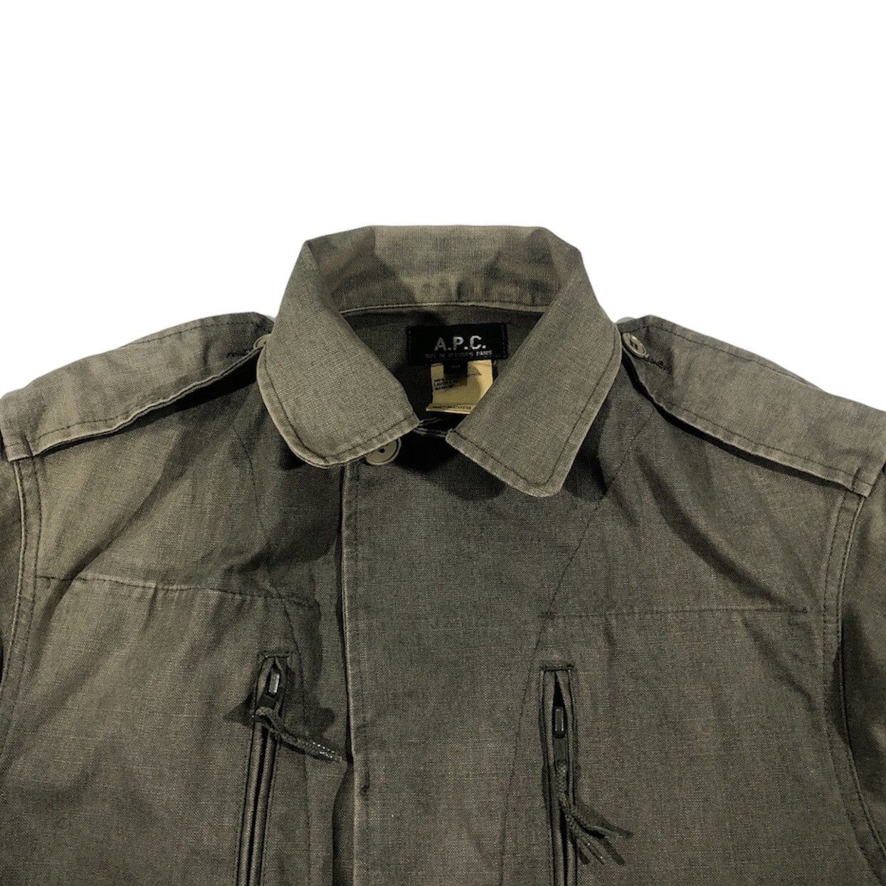 A.P.C. Vintage A.P.C Army Military Denim Jacket Size US M / EU 48-50 / 2 - 5 Thumbnail
