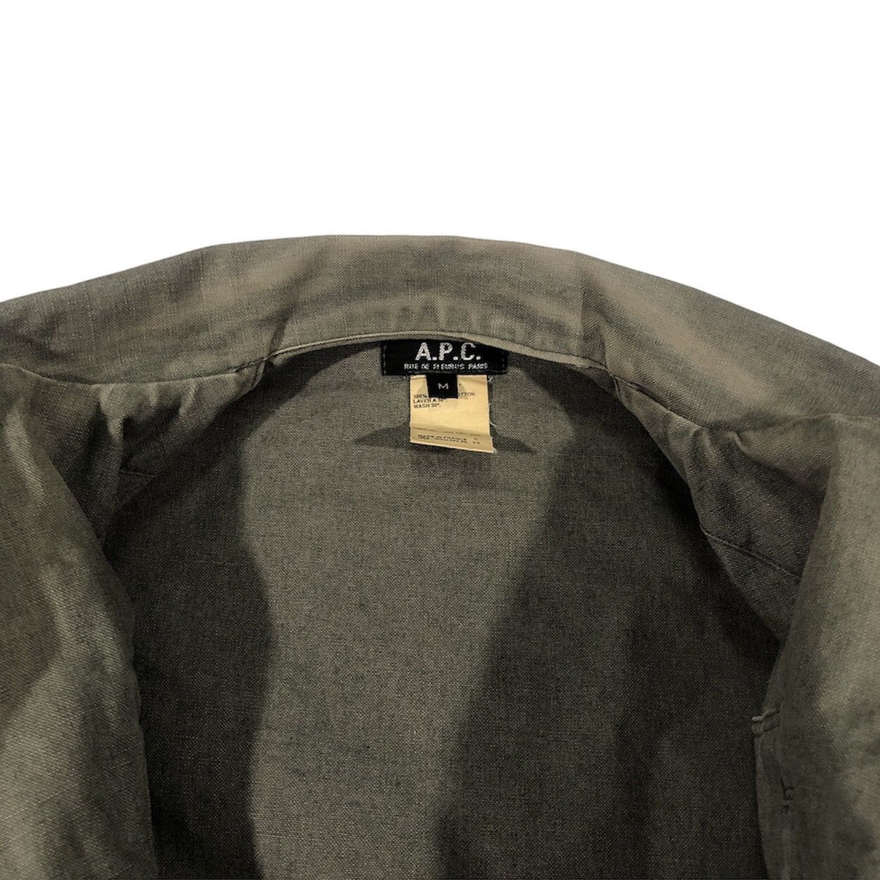 A.P.C. Vintage A.P.C Army Military Denim Jacket Size US M / EU 48-50 / 2 - 7 Thumbnail