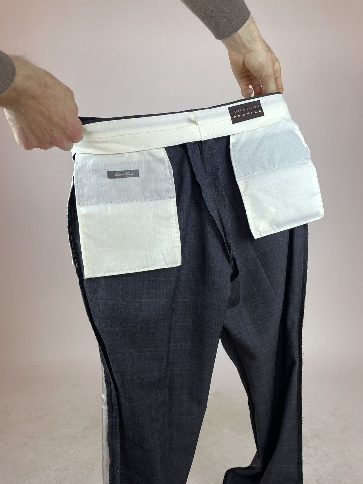 Other OSCAR DE LA RENTA PROFILE Plaid wool trousers Mens size 42S Size US 32 / EU 48 - 20 Thumbnail