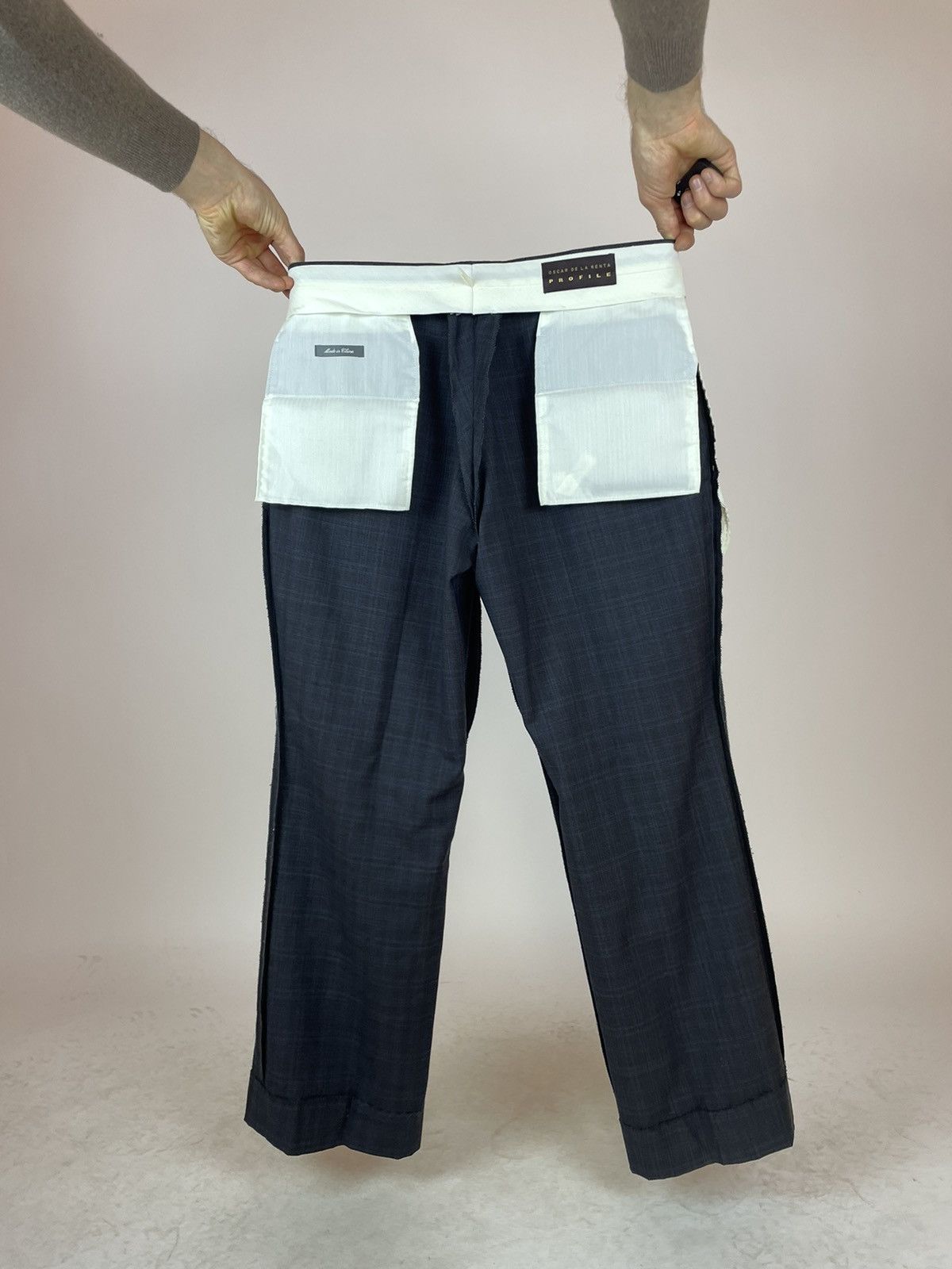 Other OSCAR DE LA RENTA PROFILE Plaid wool trousers Mens size 42S Size US 32 / EU 48 - 18 Thumbnail