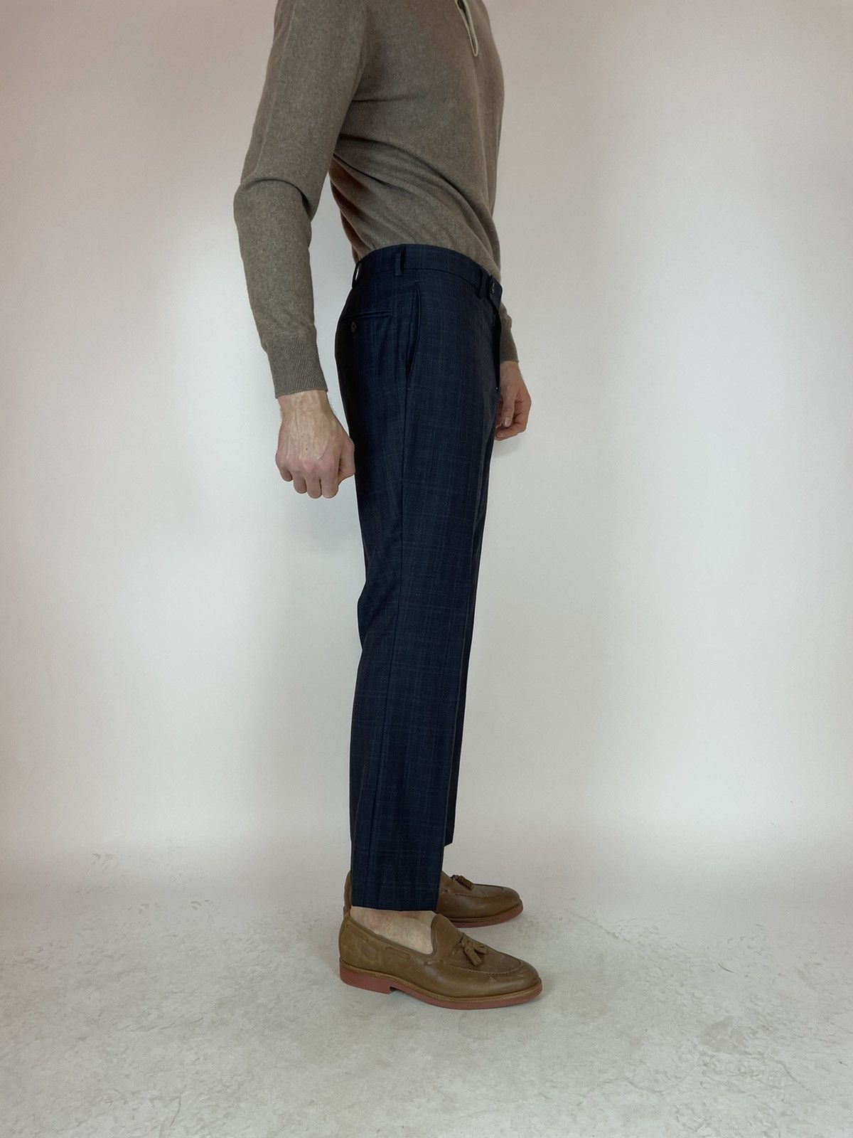 Other OSCAR DE LA RENTA PROFILE Plaid wool trousers Mens size 42S Size US 32 / EU 48 - 7 Thumbnail