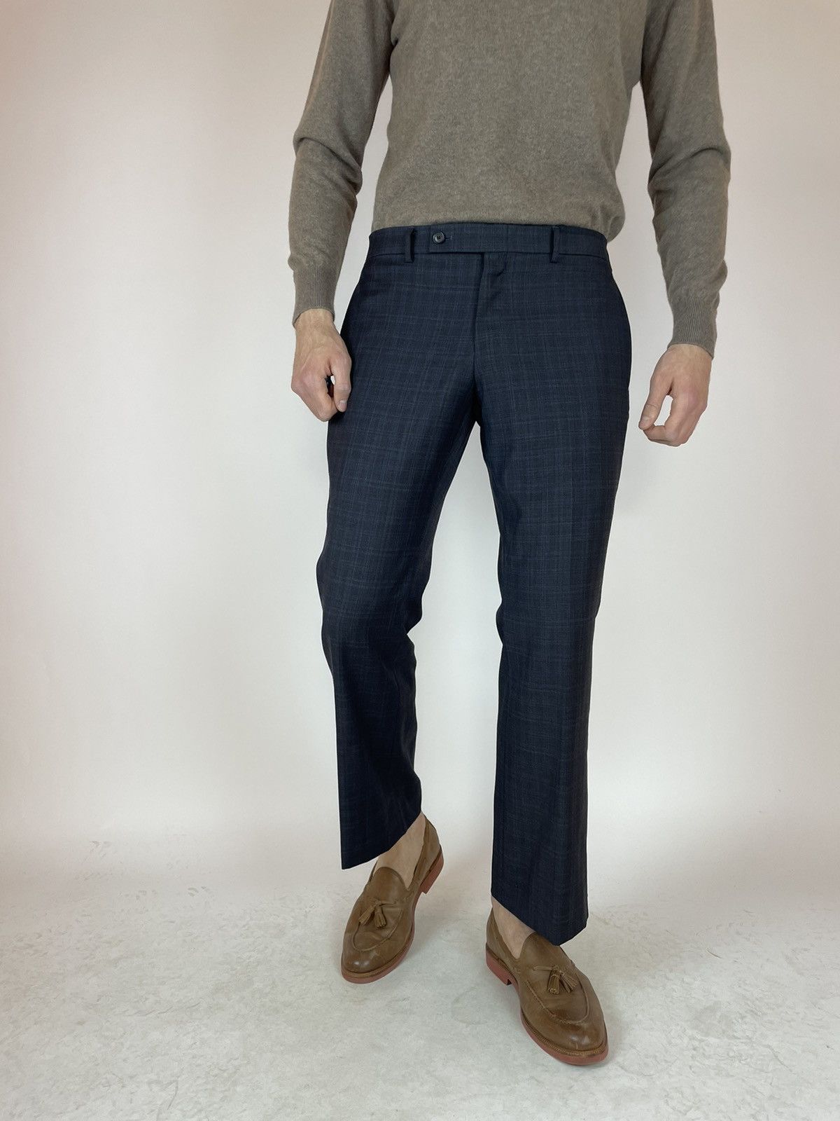 Other OSCAR DE LA RENTA PROFILE Plaid wool trousers Mens size 42S Size US 32 / EU 48 - 3 Thumbnail
