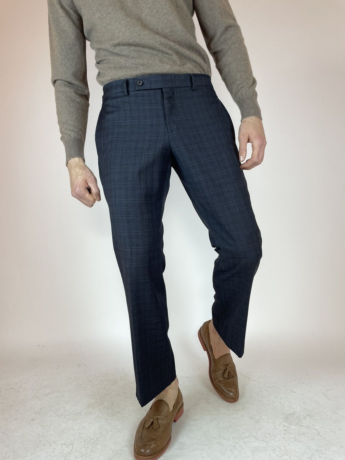 Other OSCAR DE LA RENTA PROFILE Plaid wool trousers Mens size 42S Size US 32 / EU 48 - 10 Thumbnail