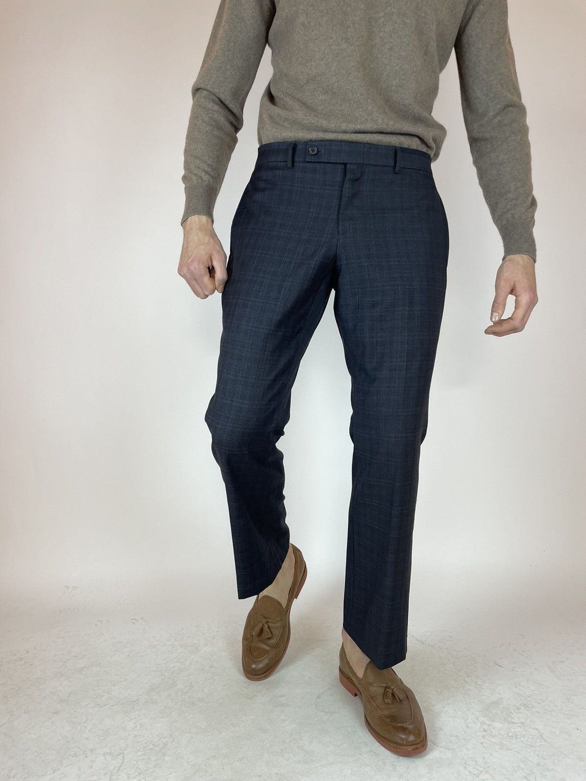 Other OSCAR DE LA RENTA PROFILE Plaid wool trousers Mens size 42S Size US 32 / EU 48 - 11 Thumbnail