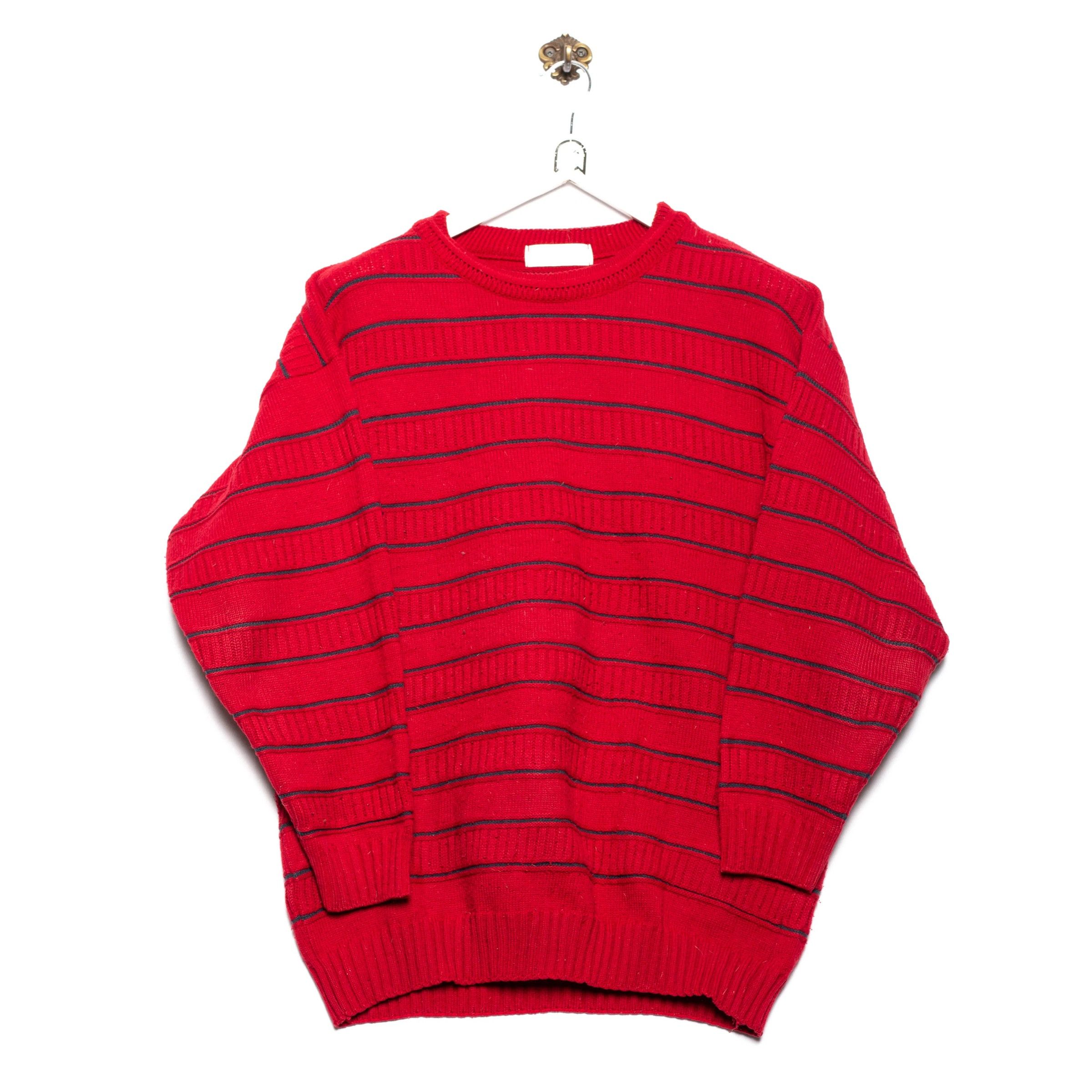 Marks And Spencer Mark and Spencer Sweater Knit Pattern Red Grailed