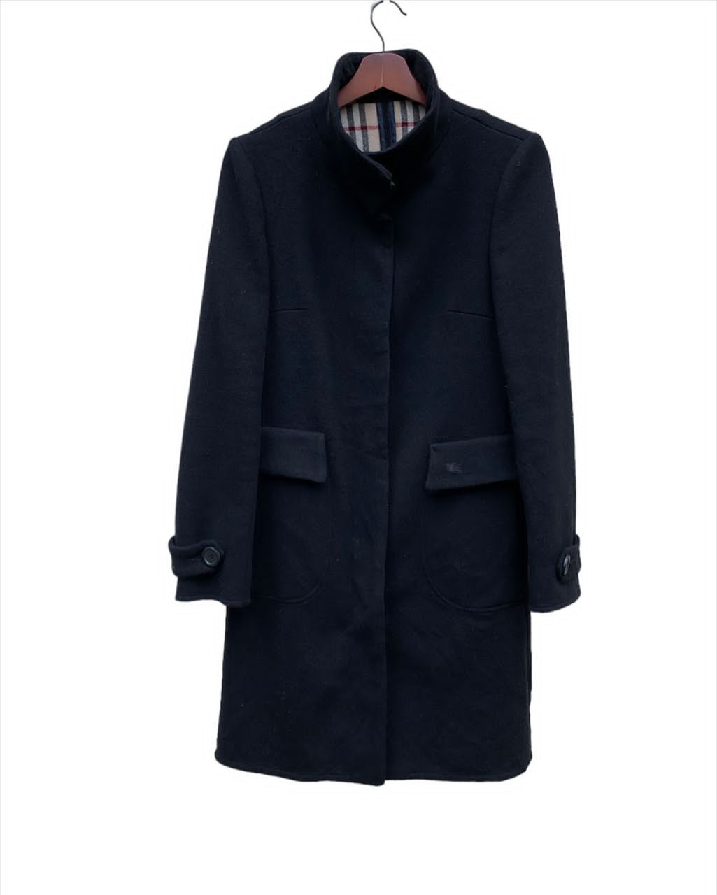 Burberry Burberry Red Label Wool Nova Check Interior Long Coat Size S / US 4 / IT 40 - 2 Thumbnail