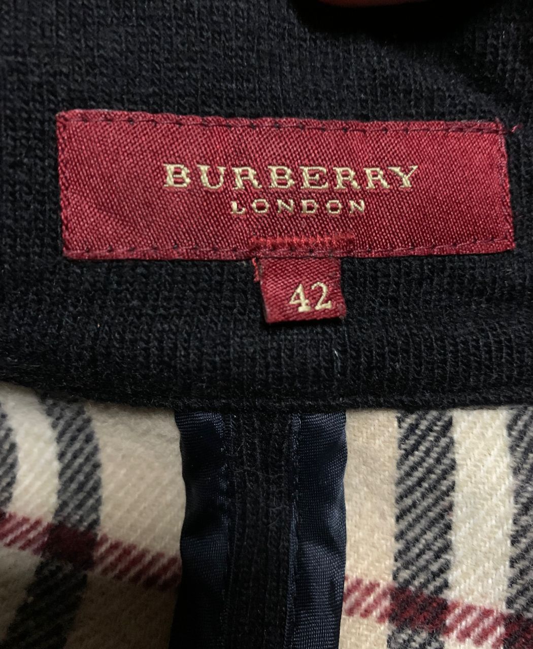 Burberry Burberry Red Label Wool Nova Check Interior Long Coat Size S / US 4 / IT 40 - 7 Thumbnail