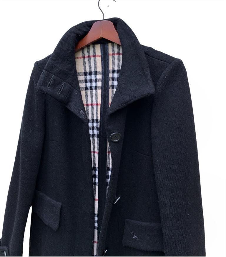Burberry Burberry Red Label Wool Nova Check Interior Long Coat Size S / US 4 / IT 40 - 5 Thumbnail