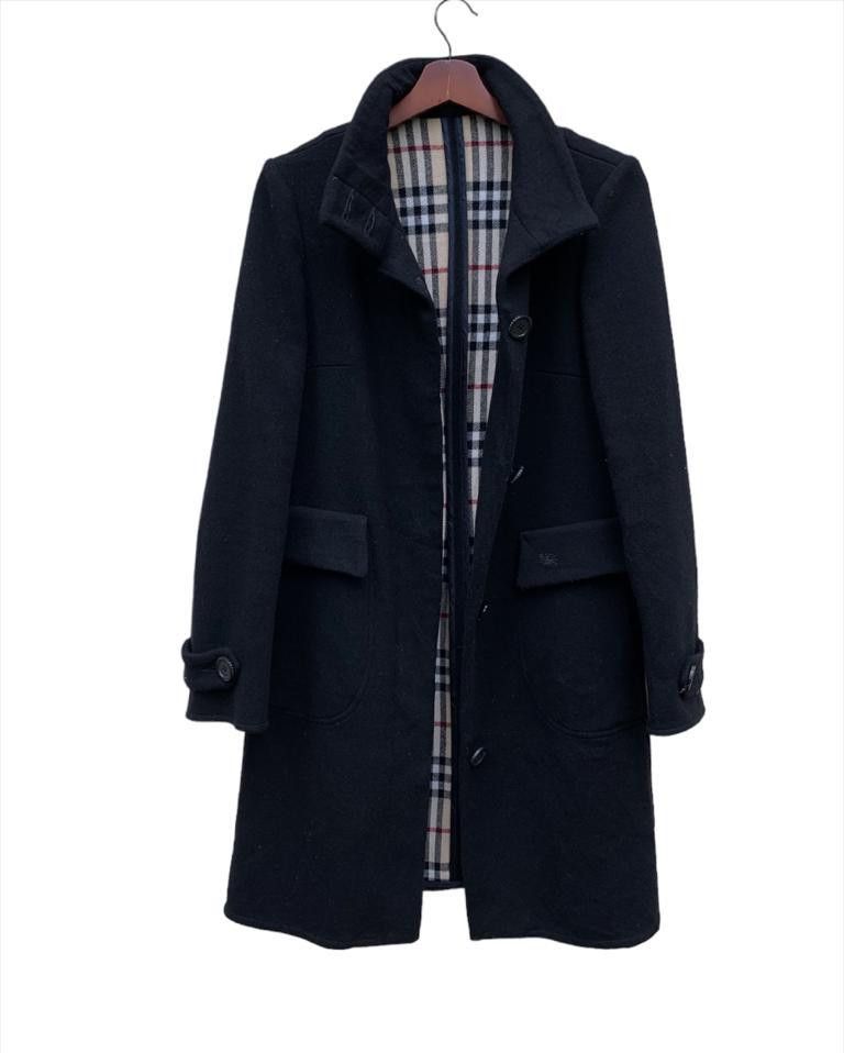 Burberry Red Label Wool Nova Check Interior Long Coat