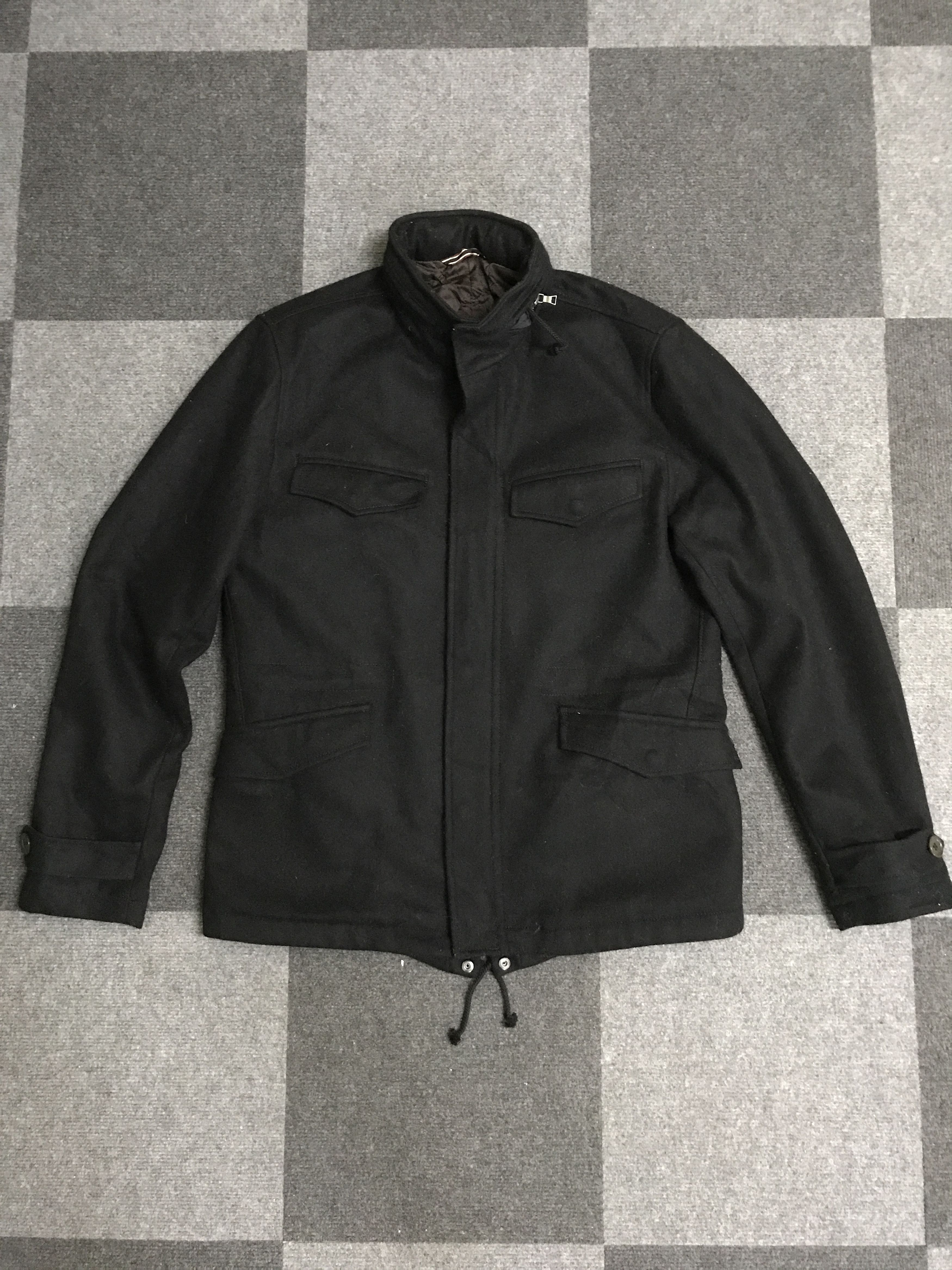 Designer × Paul Smith JW28 Paul Smith Fish Tail Wool Coat Size L / US 10 / IT 46 - 1 Thumbnail