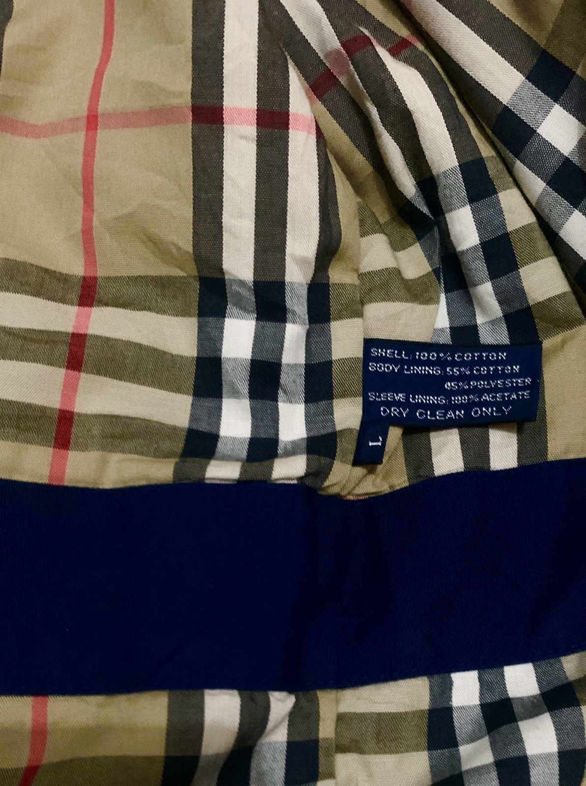 Burberry Rare Design Vintage Burberry's Nova Check Trench Coat 1990s Size US L / EU 52-54 / 3 - 8 Thumbnail